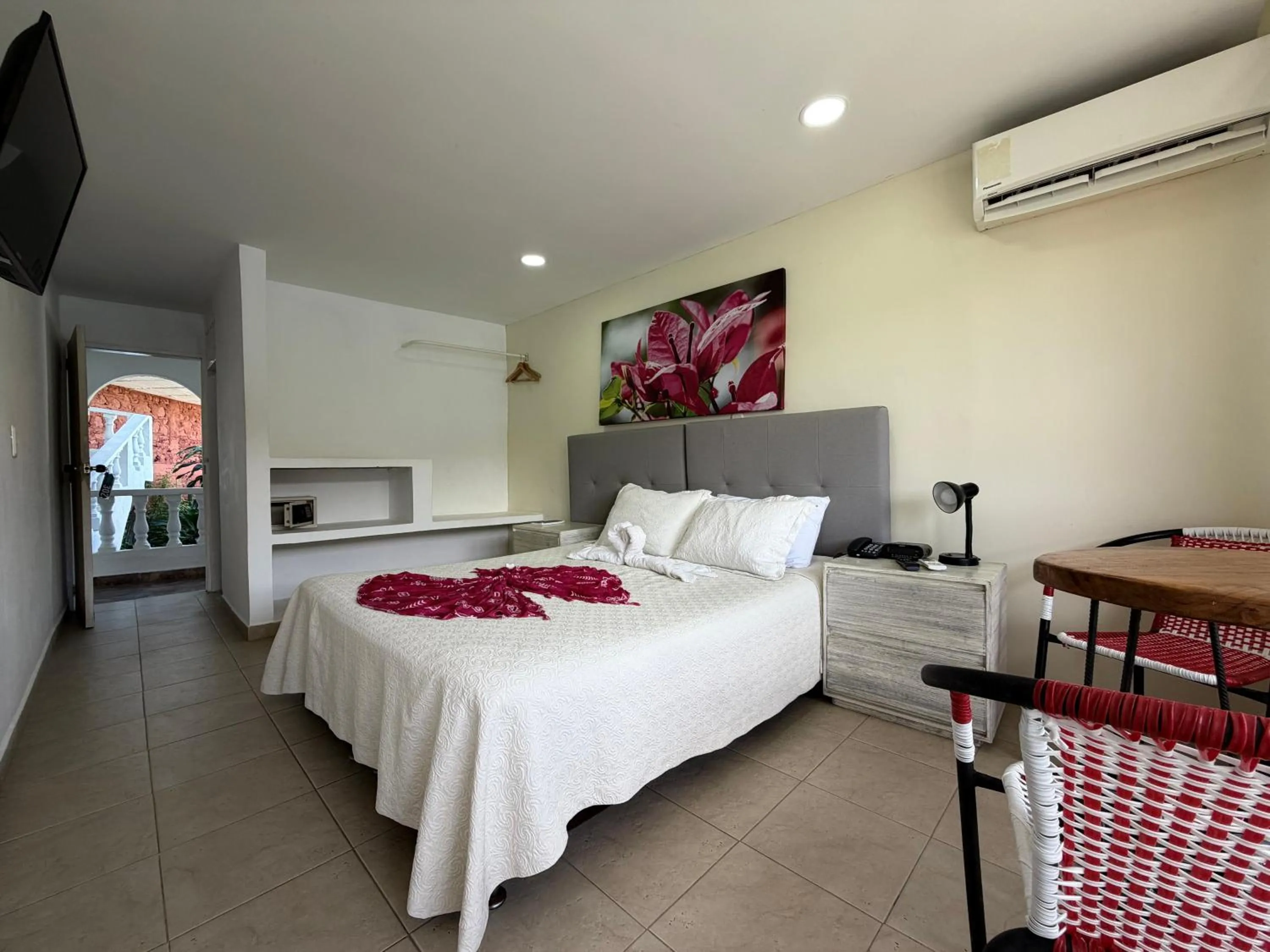 Bedroom, Bed in Hotel Bahia Taganga