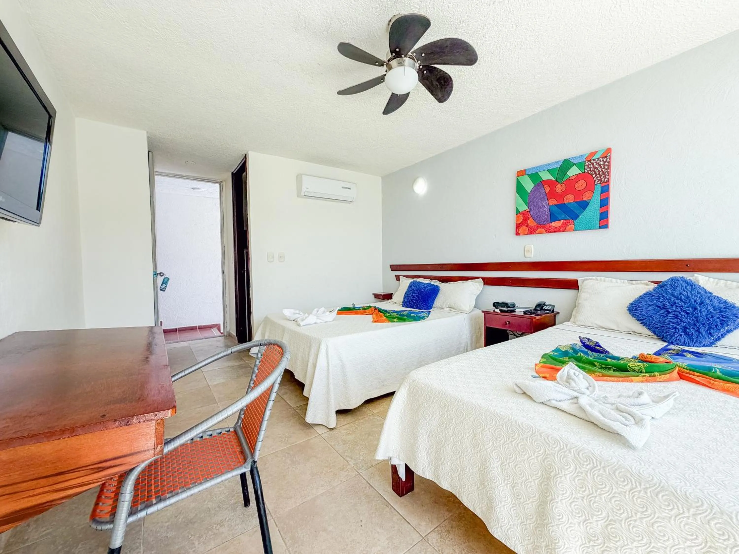 Bedroom, Bed in Hotel Bahia Taganga