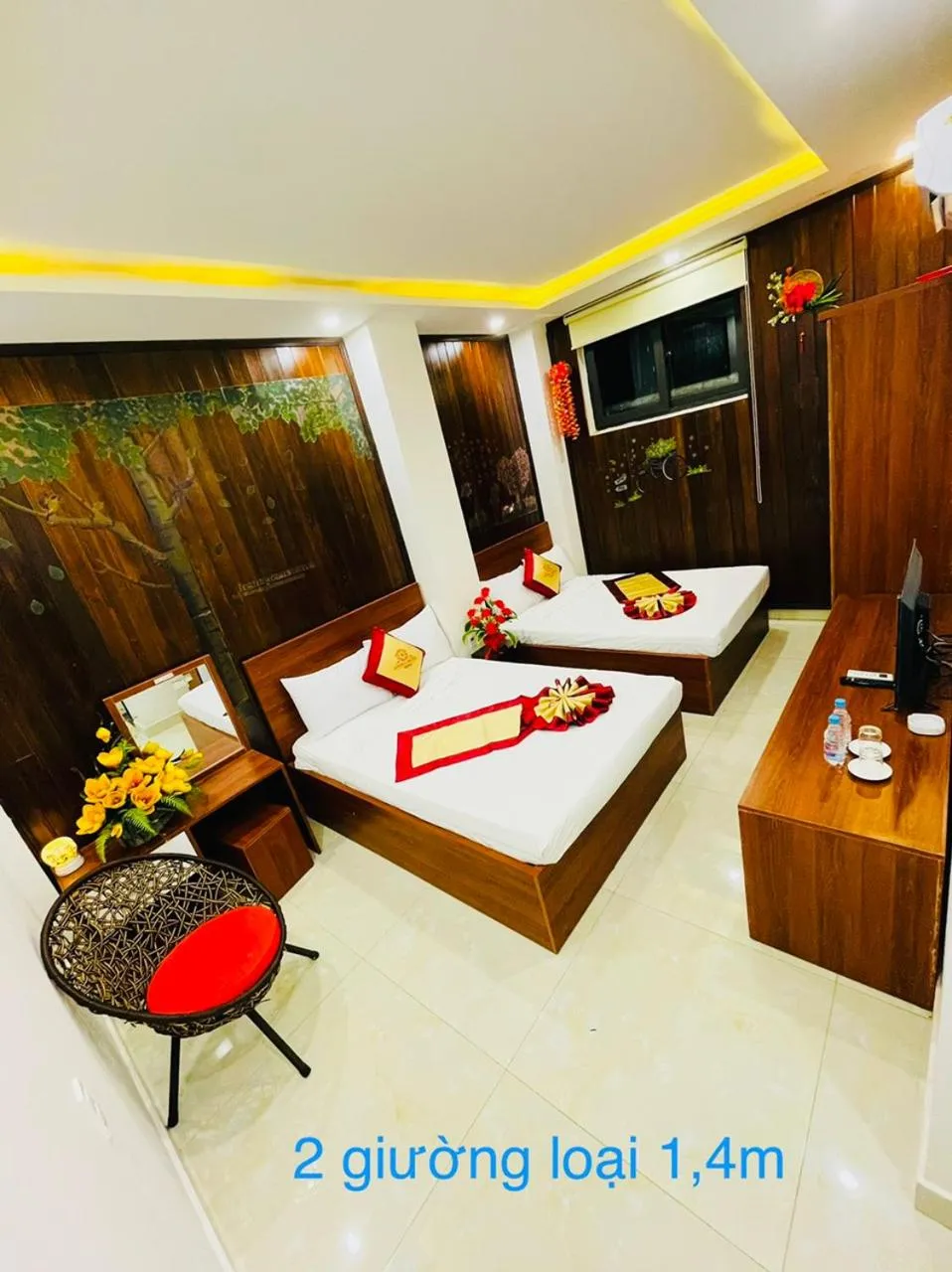 Bed in Sapphire Hotel Hue