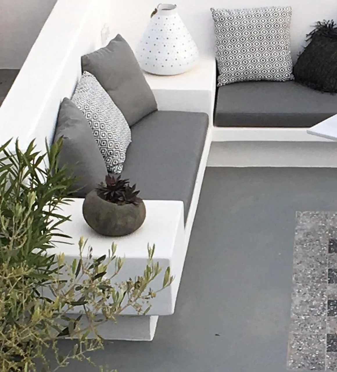 Seating area in Amelot Art Suites