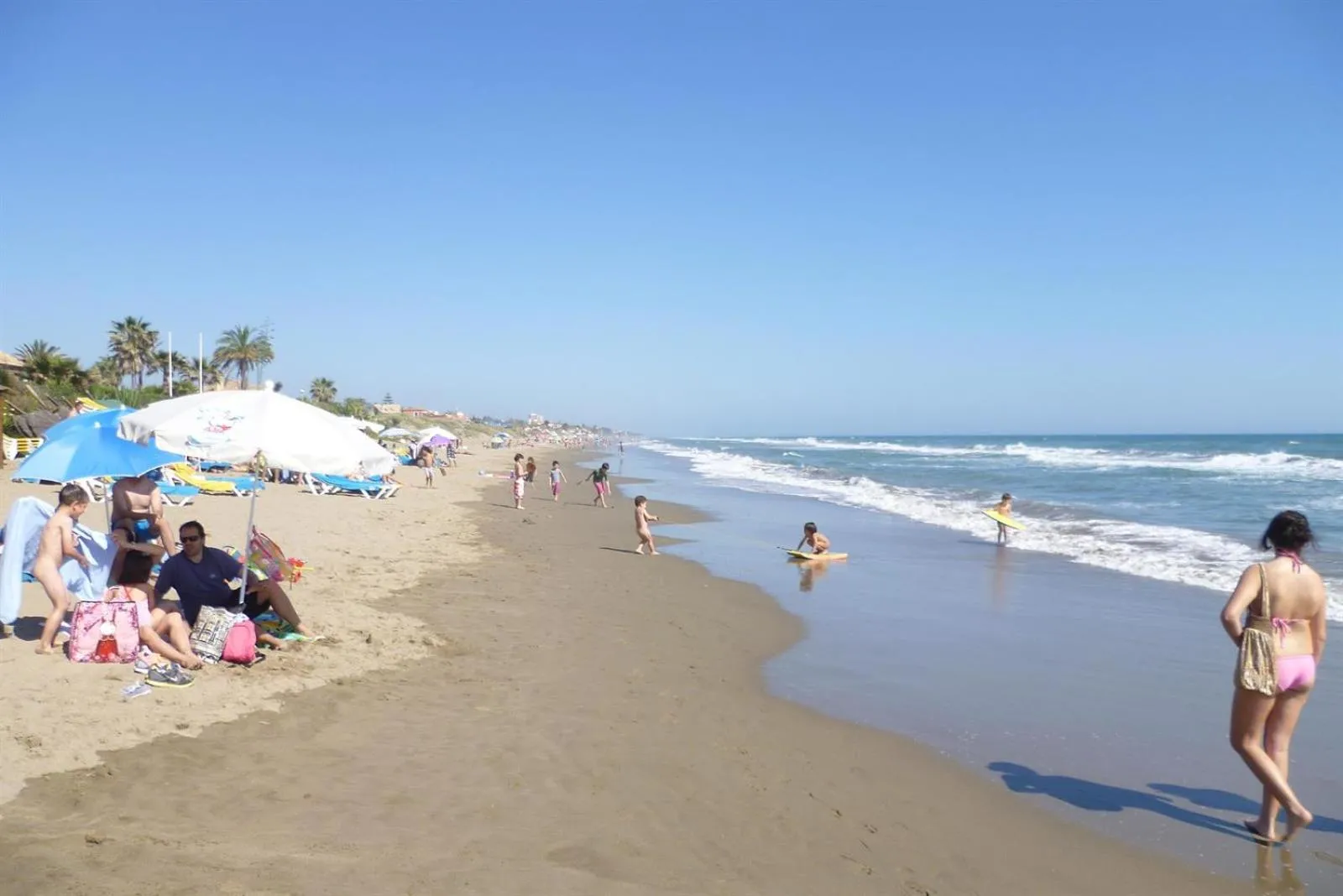 Beach in Very nice family apartment, direct pool access