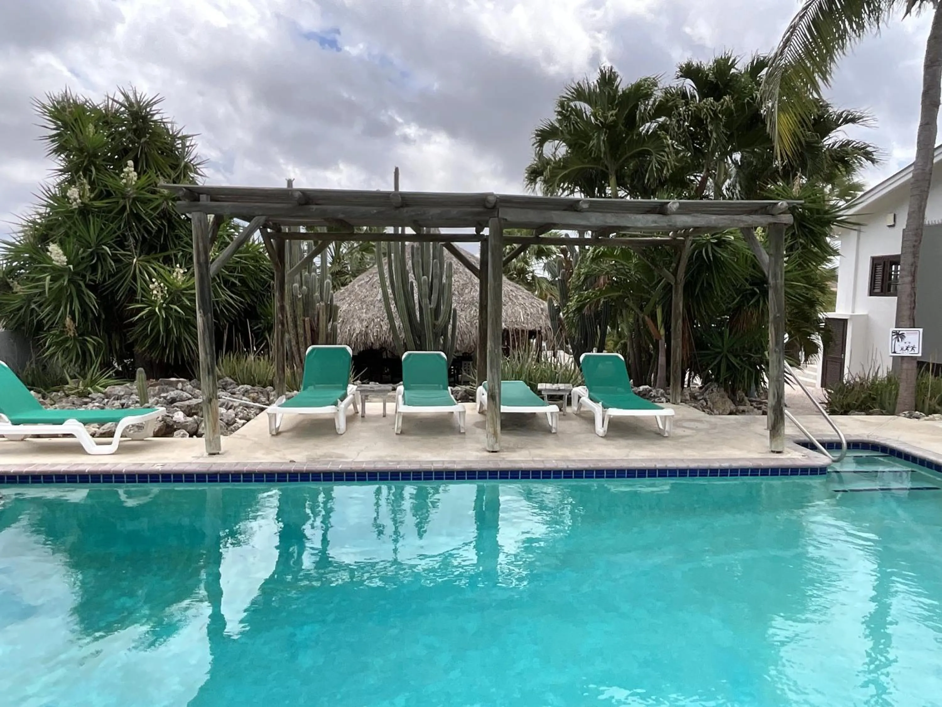 Pool view in Bantopa Apartments
