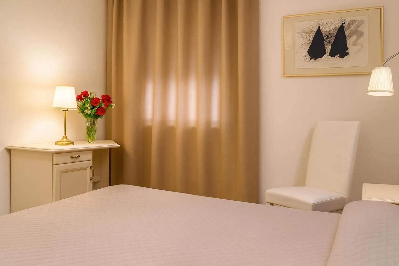 Bed in Hotel Ariston