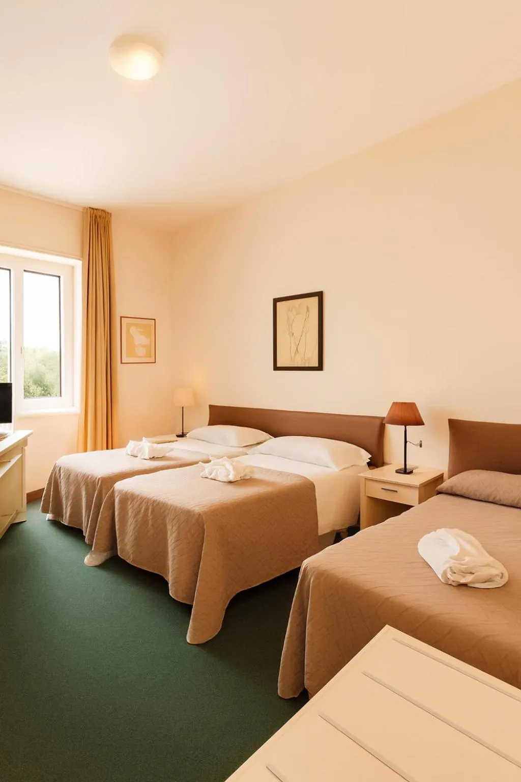 Bed in Hotel Ariston