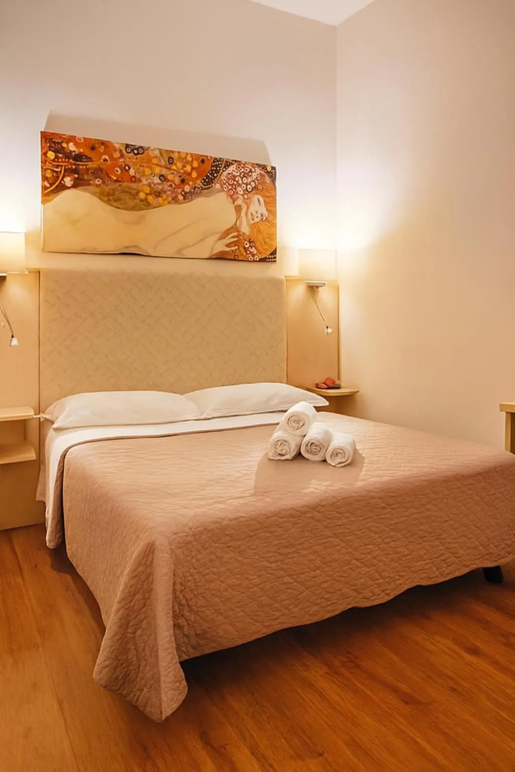 Bed in Hotel Ariston