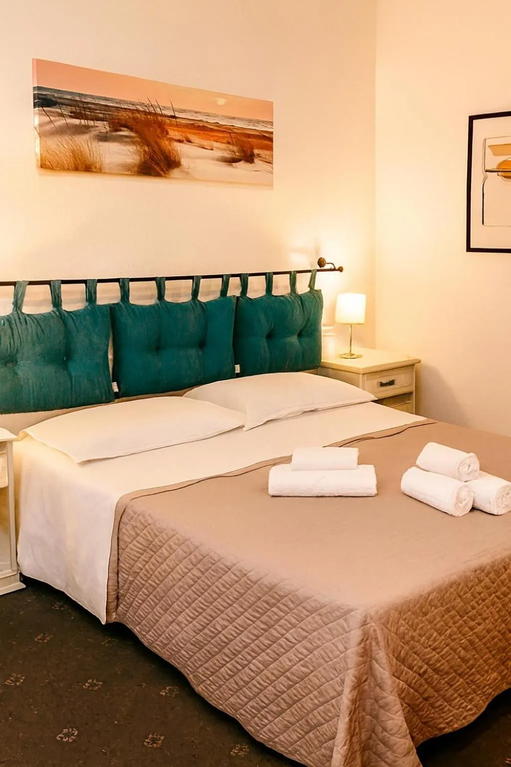 Bed in Hotel Ariston