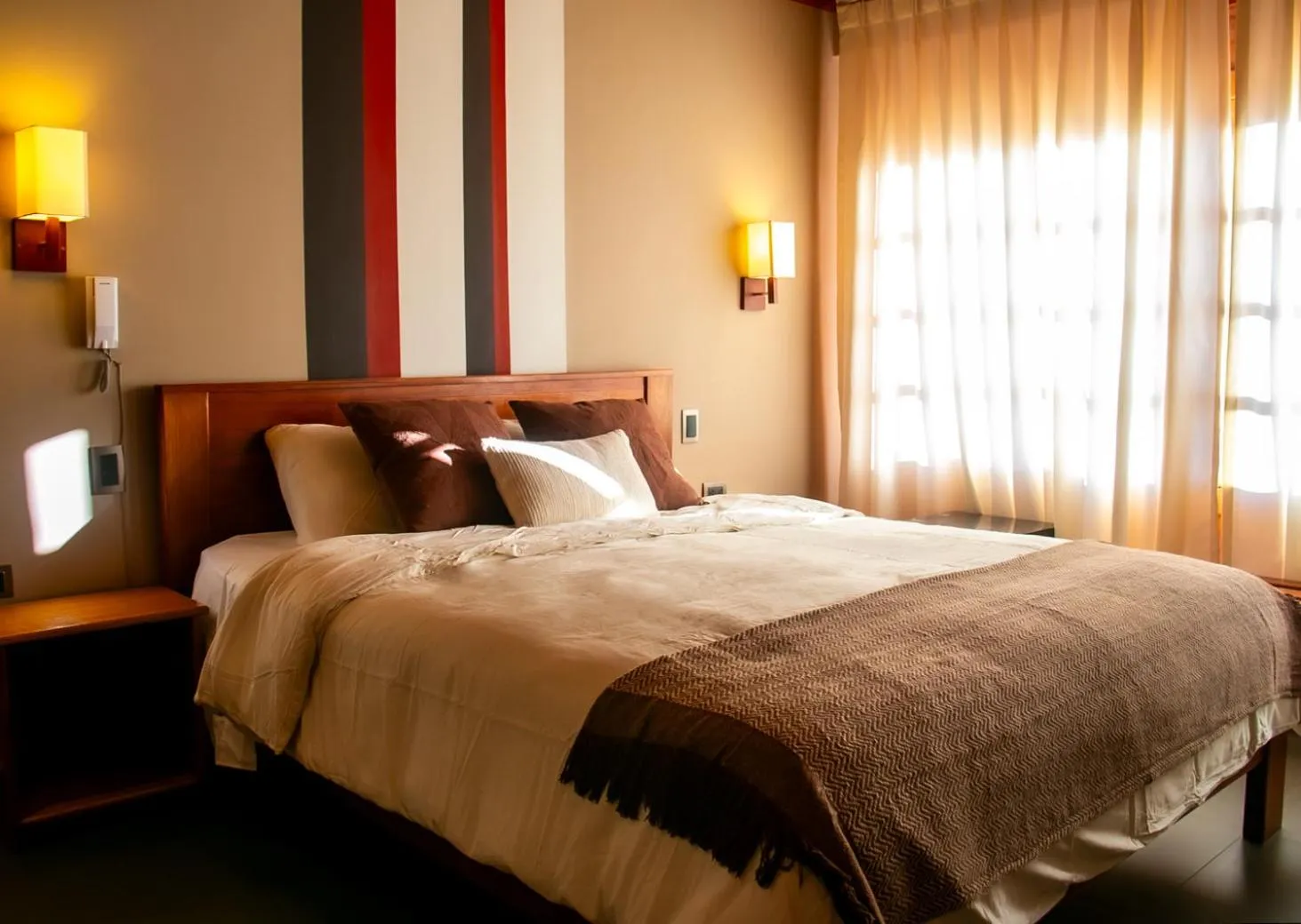 Bed in Hotel Heidinger