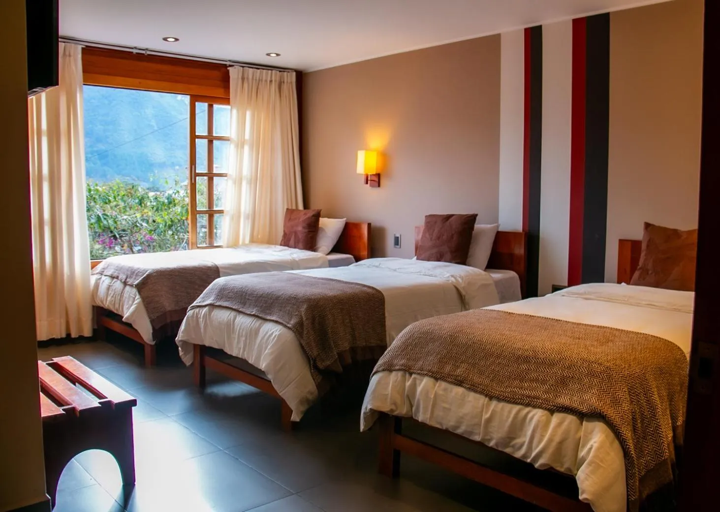 Bed in Hotel Heidinger