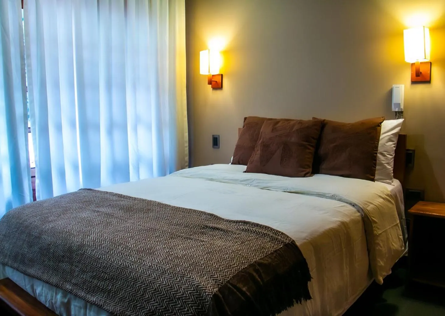 Bed in Hotel Heidinger