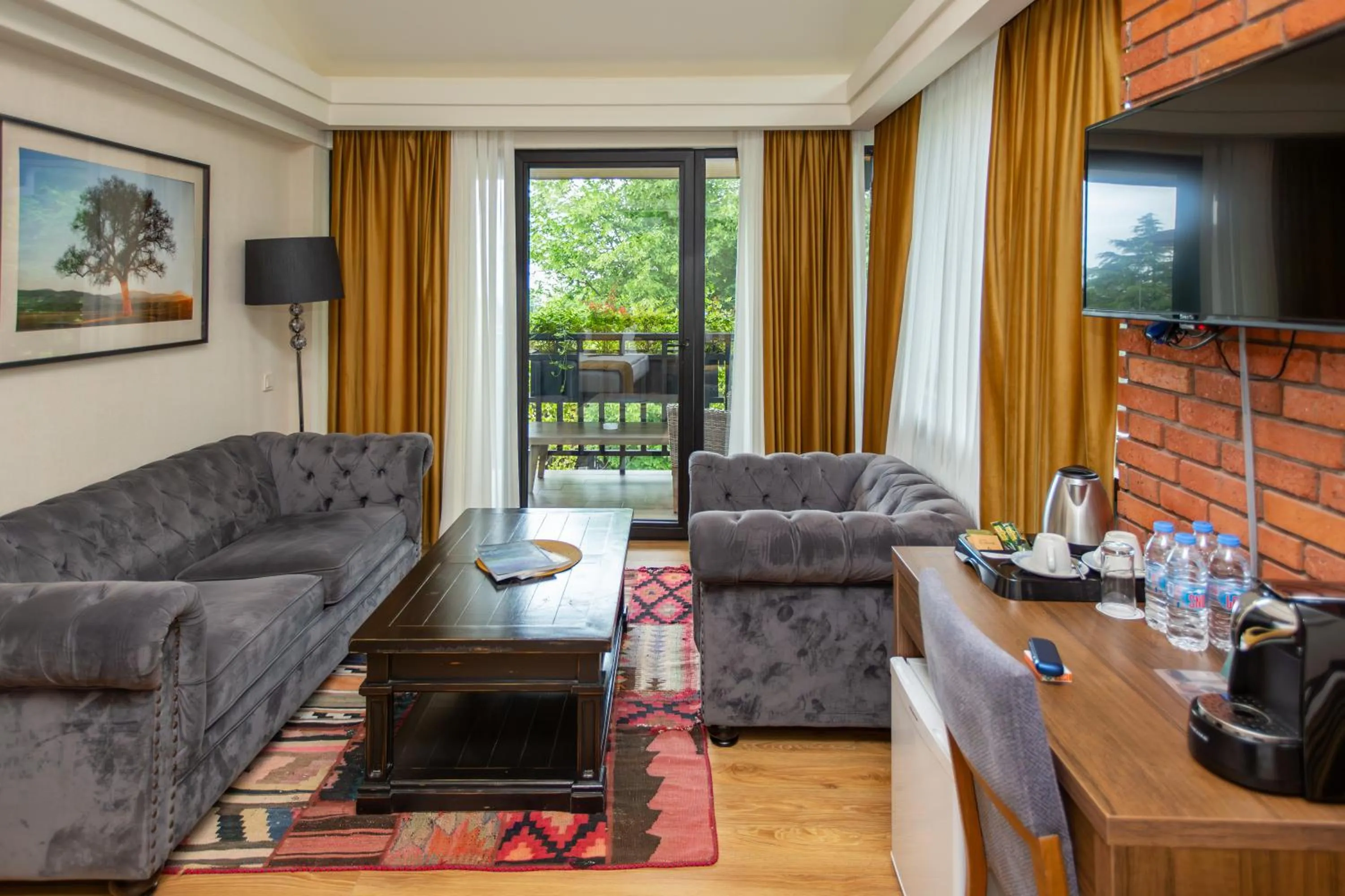 Seating area in Seventeen Rooms