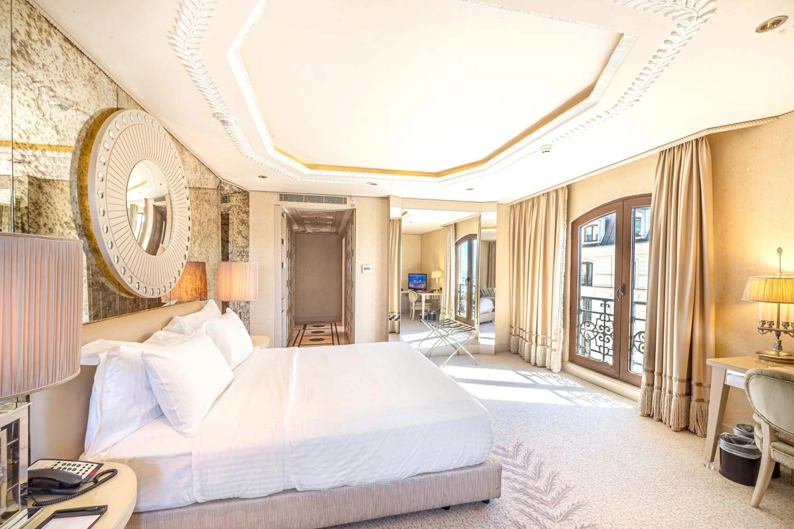 Bed in Wyndham Grand Istanbul Kalamış Marina Hotel