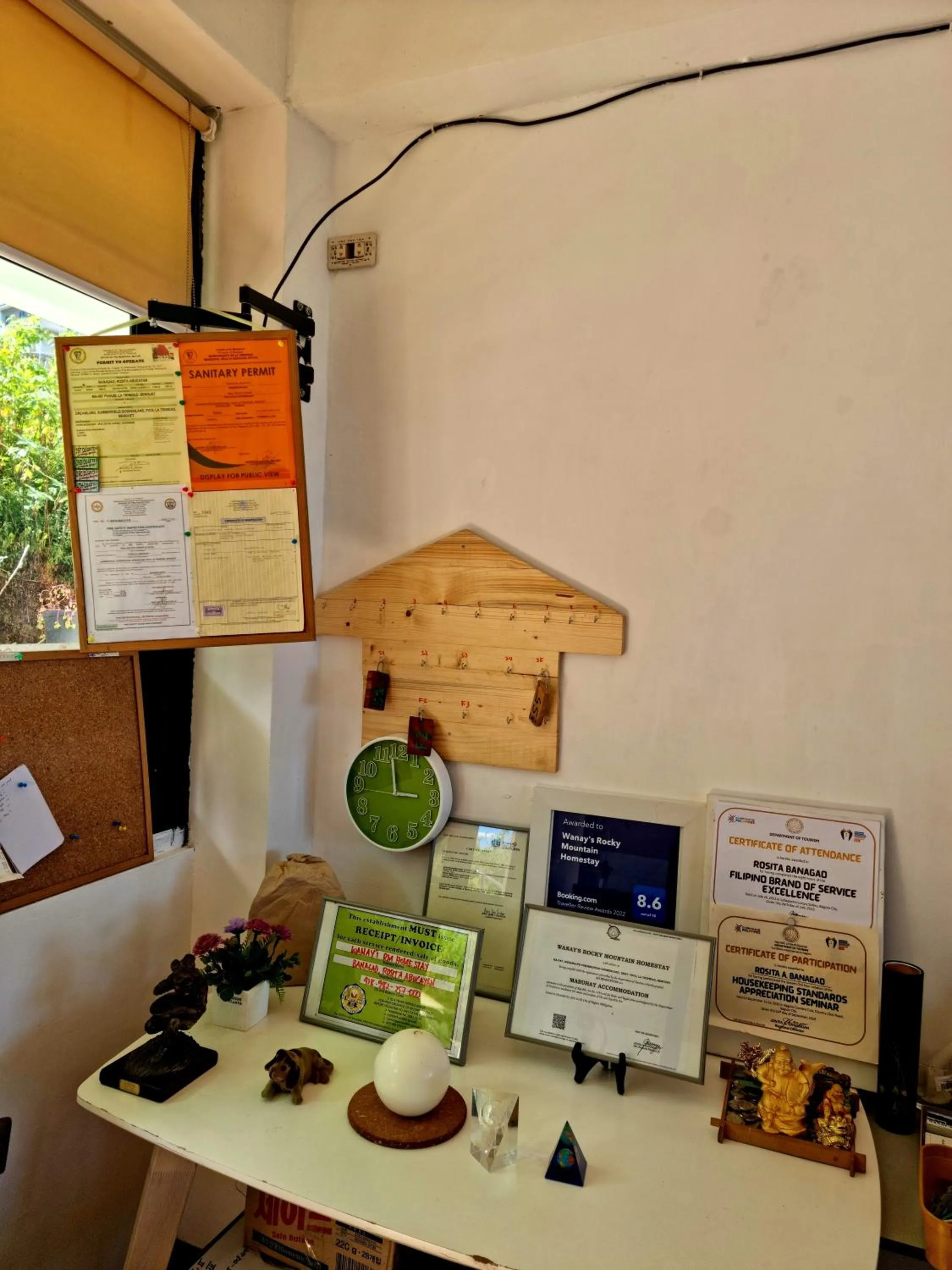 Certificate/Award in Wanay's Rocky Mountain Homestay