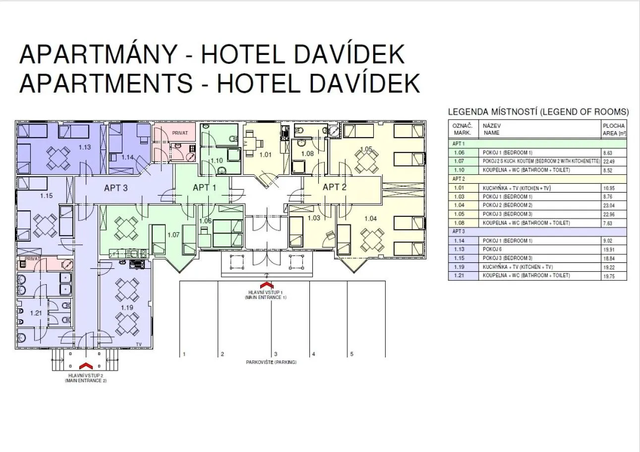 Floor plan in Sport & Relax Hotel Davidek