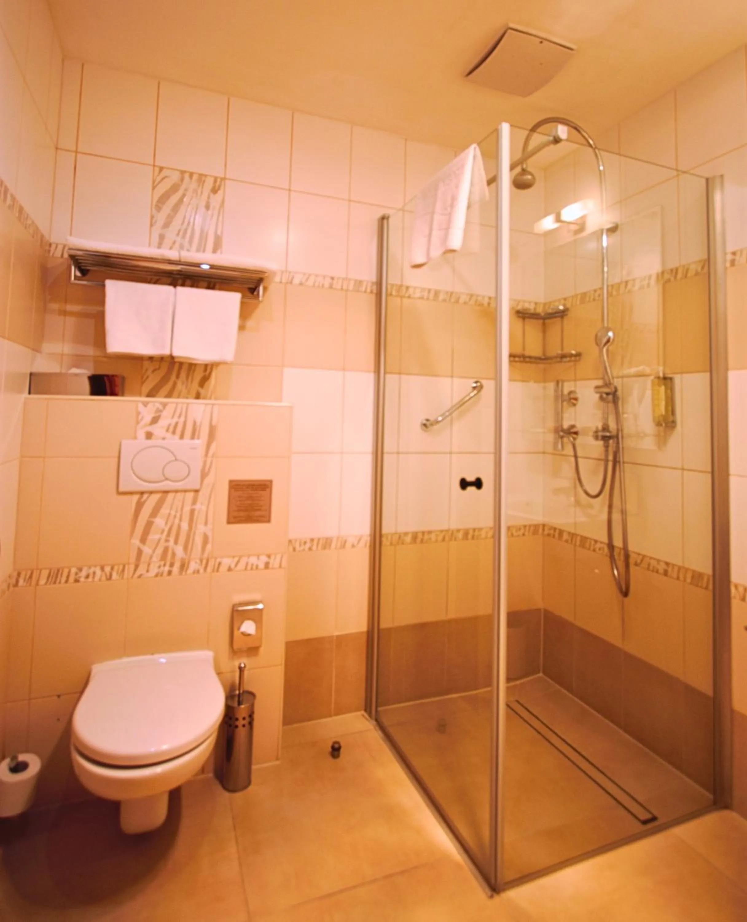 Shower in Danubia Gate Hotel