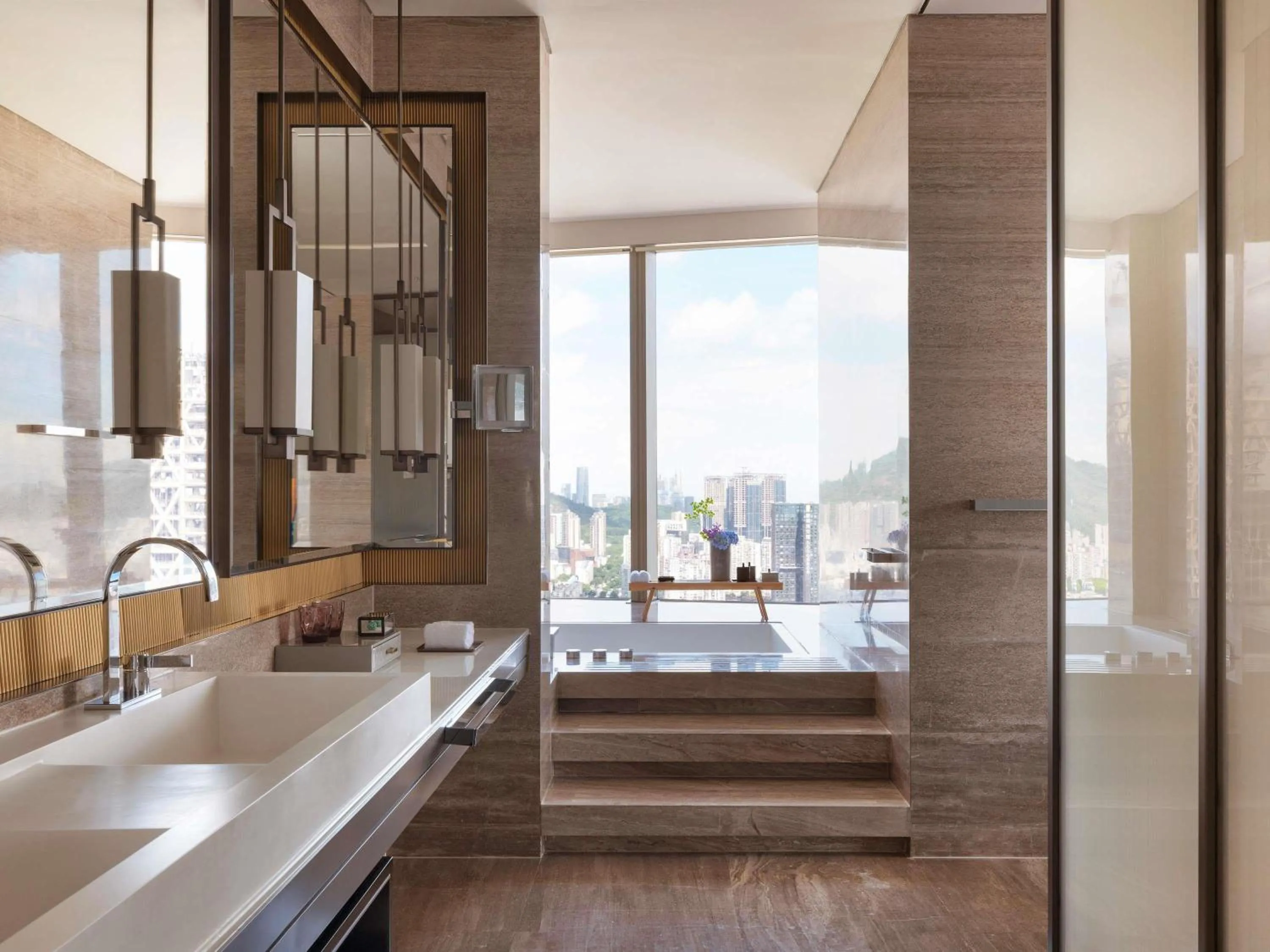 Bedroom in Raffles Shenzhen, Situated in the heart of One Shenzhen Bay, Book Now to Enjoy Free Minibar and Happy Hour Privileges at Long Bar on 71F