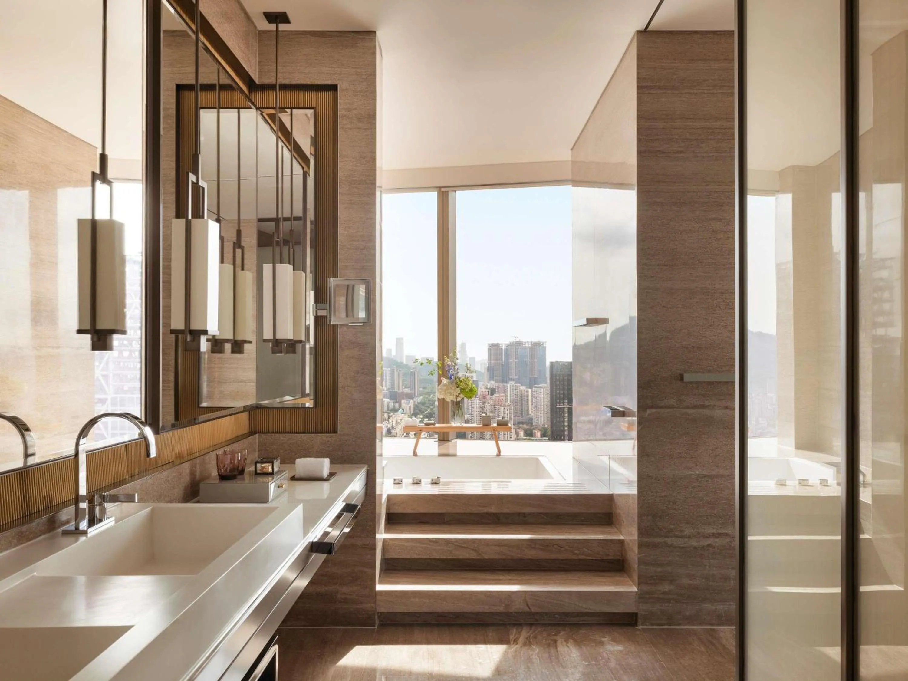 Bedroom in Raffles Shenzhen, Situated in the heart of One Shenzhen Bay, Book Now to Enjoy Free Minibar and Happy Hour Privileges at Long Bar on 71F