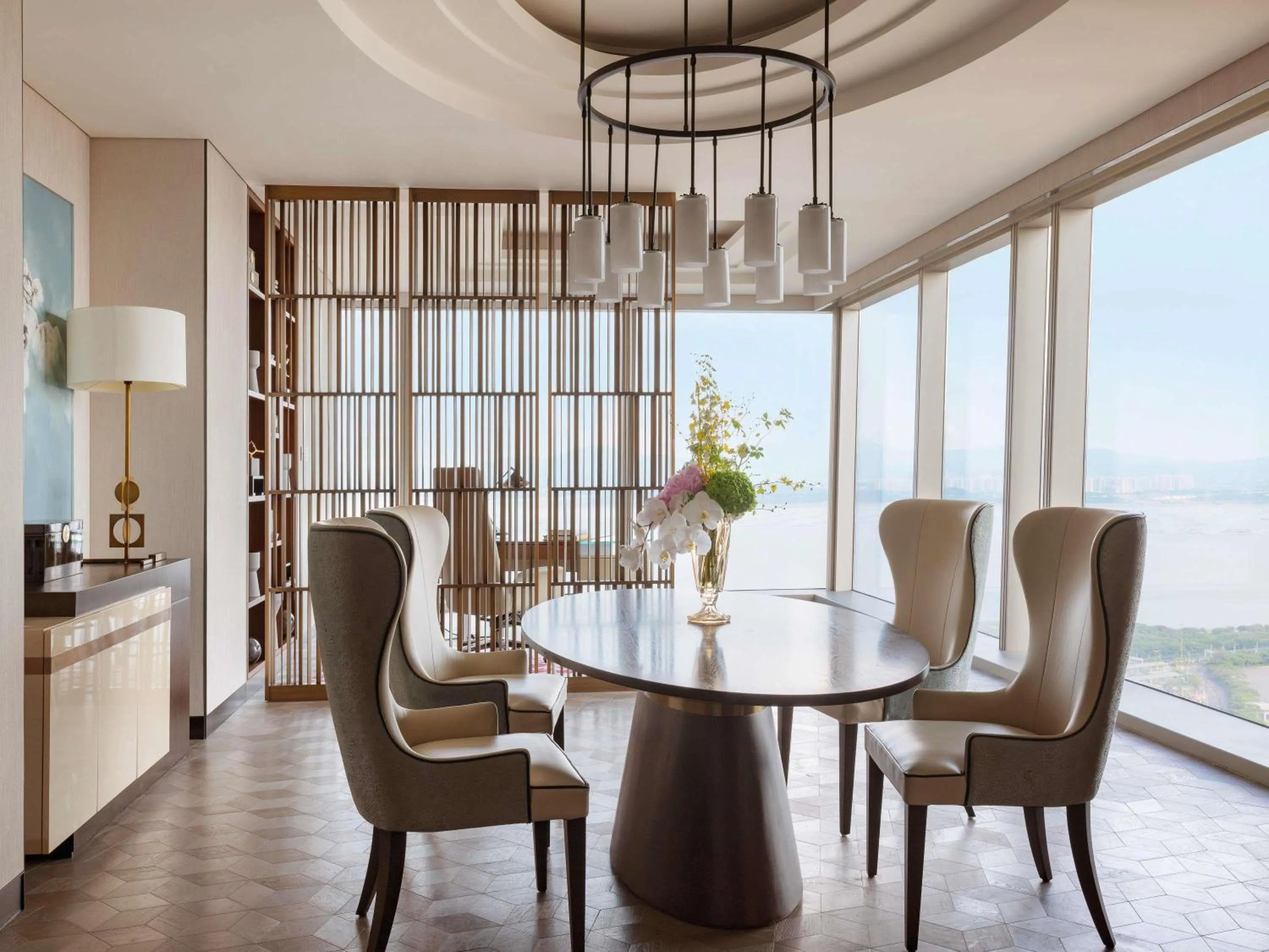 Bedroom in Raffles Shenzhen, Situated in the heart of One Shenzhen Bay, Book Now to Enjoy Free Minibar and Happy Hour Privileges at Long Bar on 71F