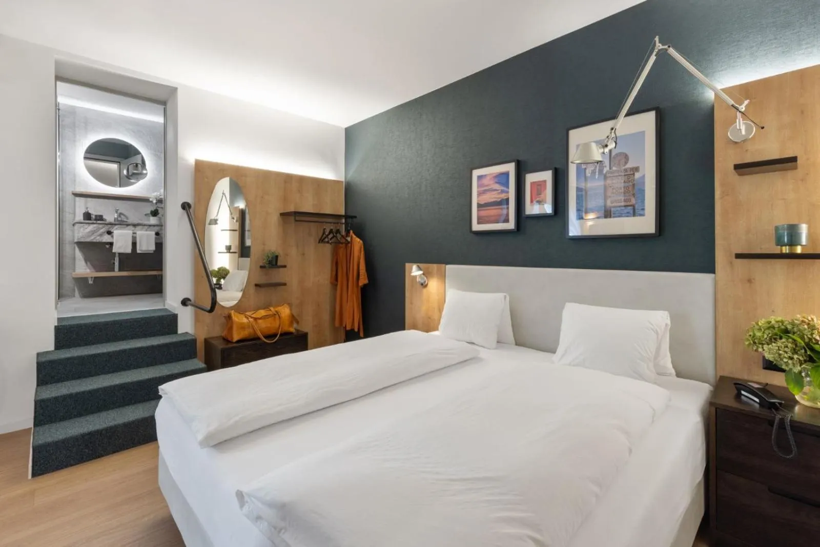 Bedroom, Bed in Ascona Lodge, Pool & Garden Retreat