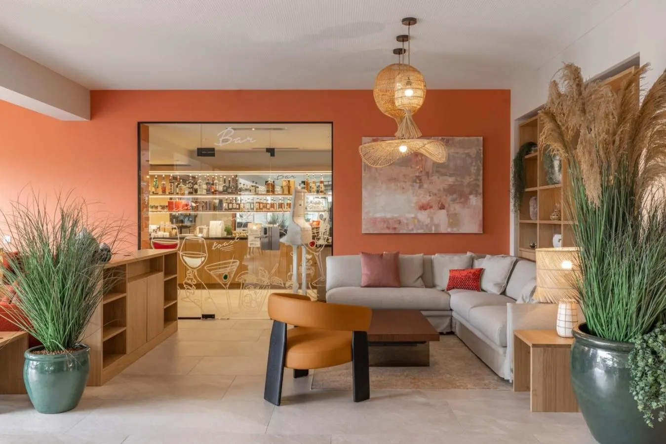 Lounge or bar in Ascona Lodge, Pool & Garden Retreat