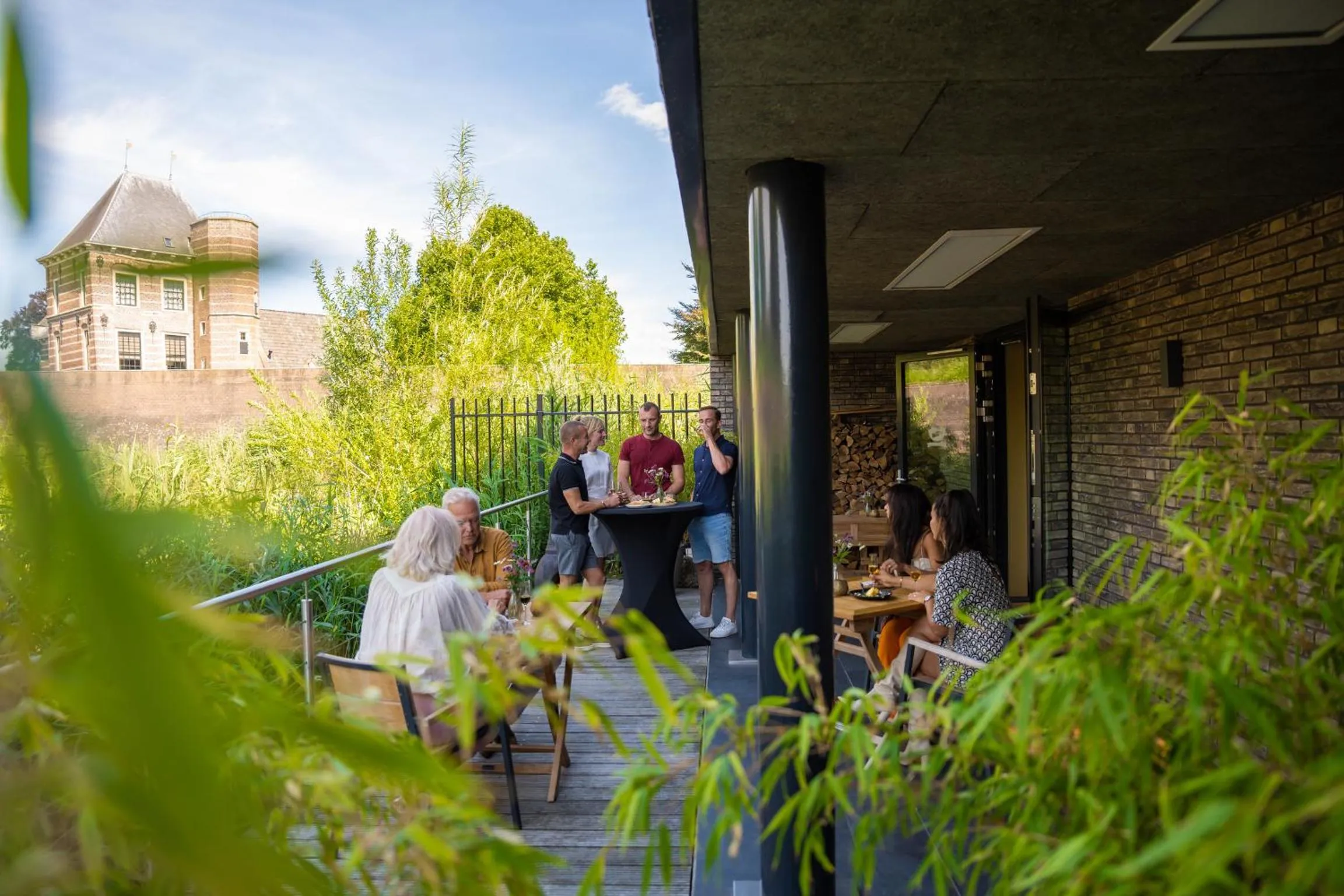 Balcony/Terrace in Boutique Hotel Karel de Stoute