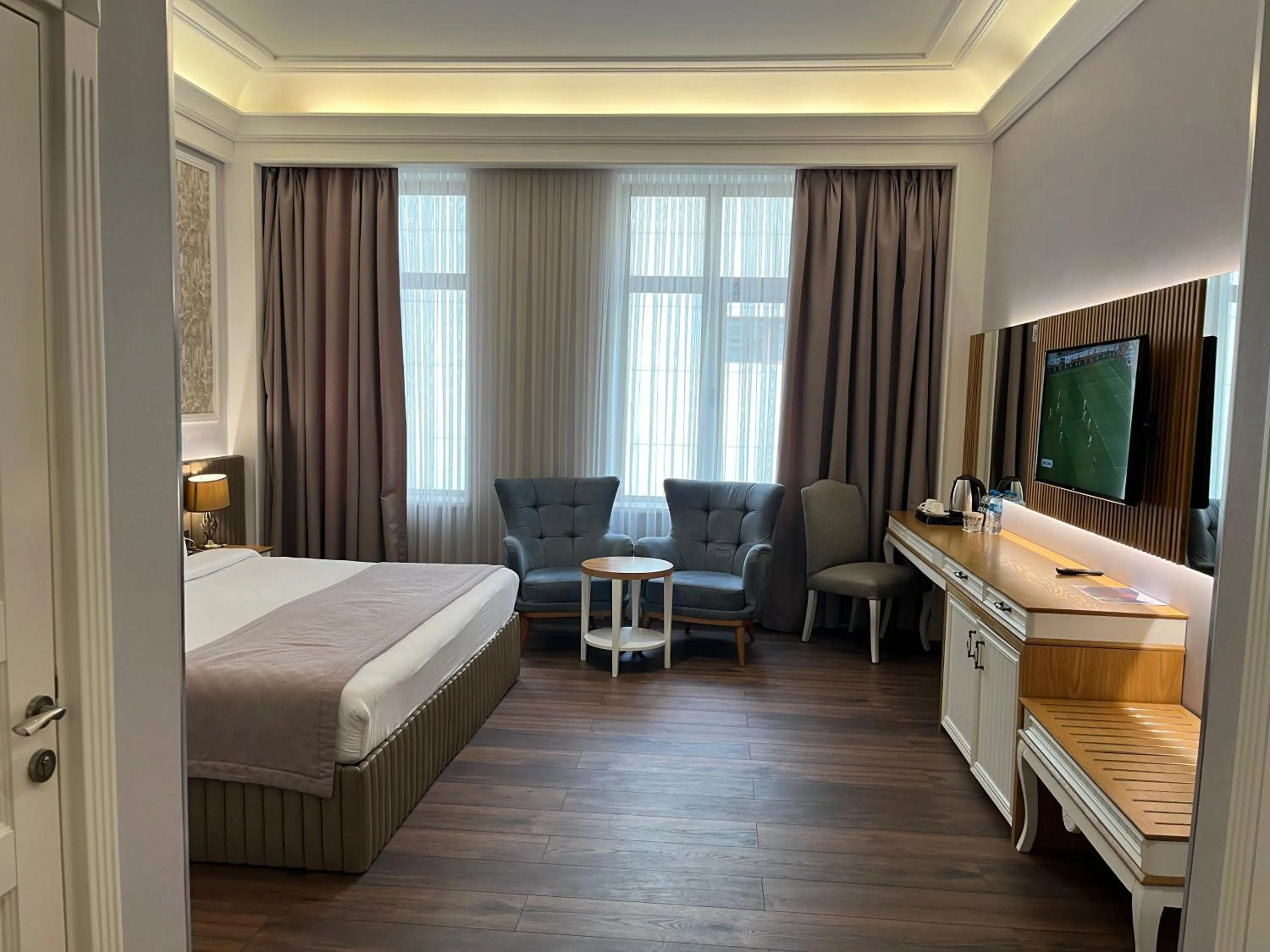 Bed in Theatrum Hotel Baku