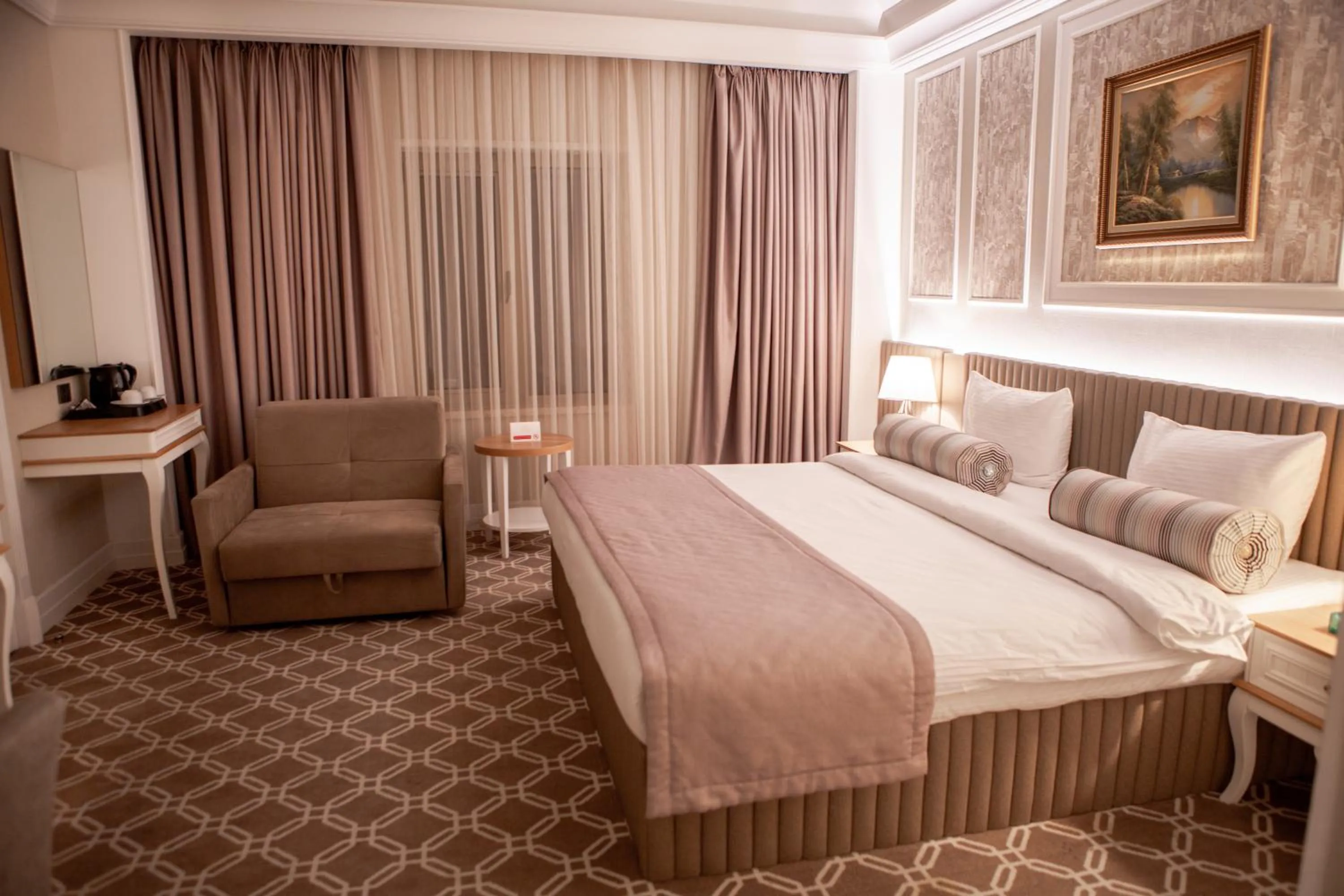 Bed in Theatrum Hotel Baku