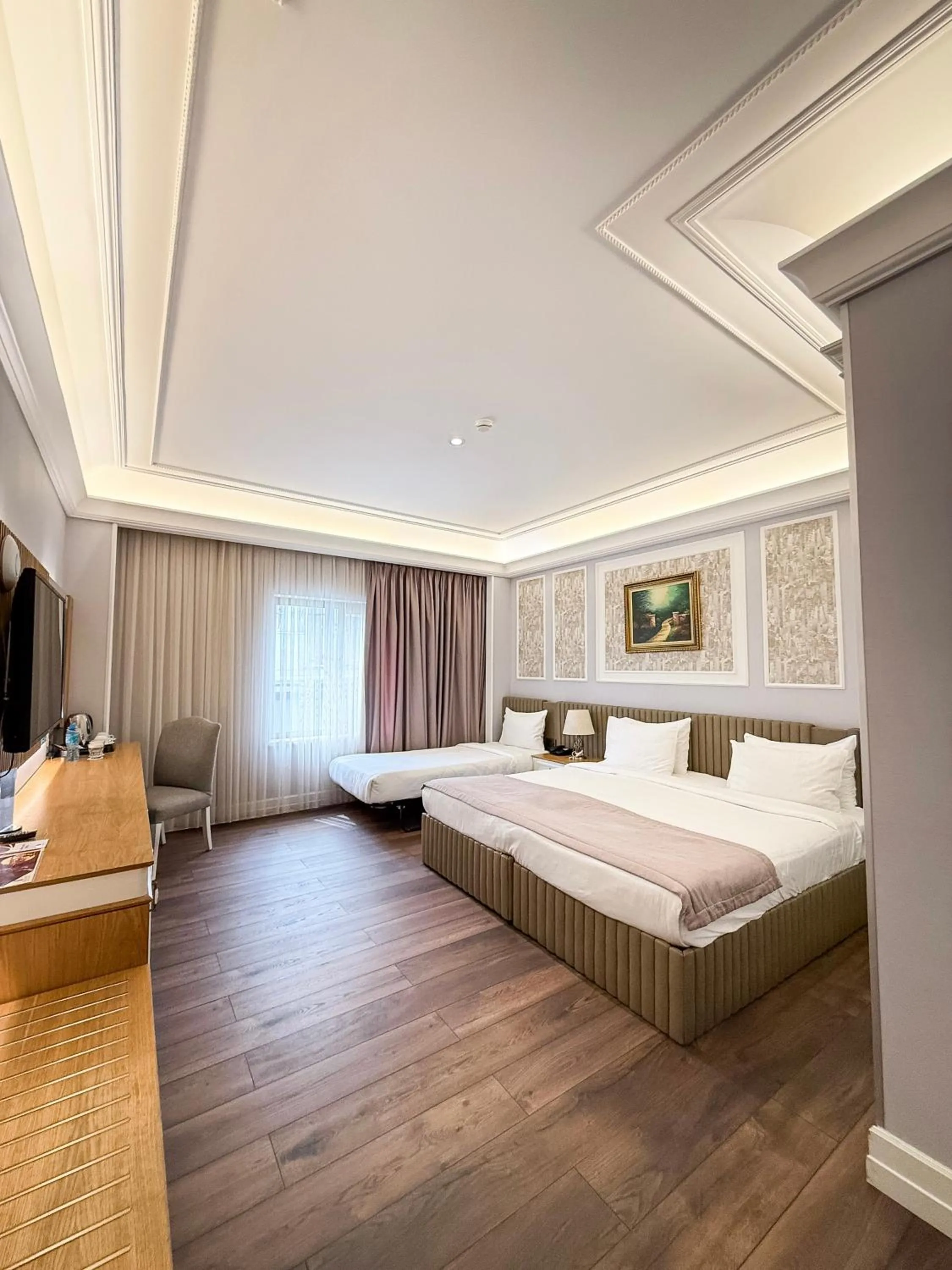 Bed in Theatrum Hotel Baku