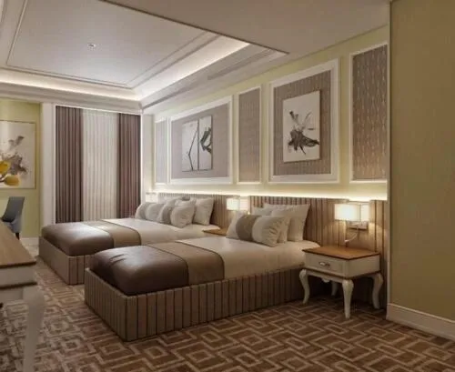 Bed in Theatrum Hotel Baku