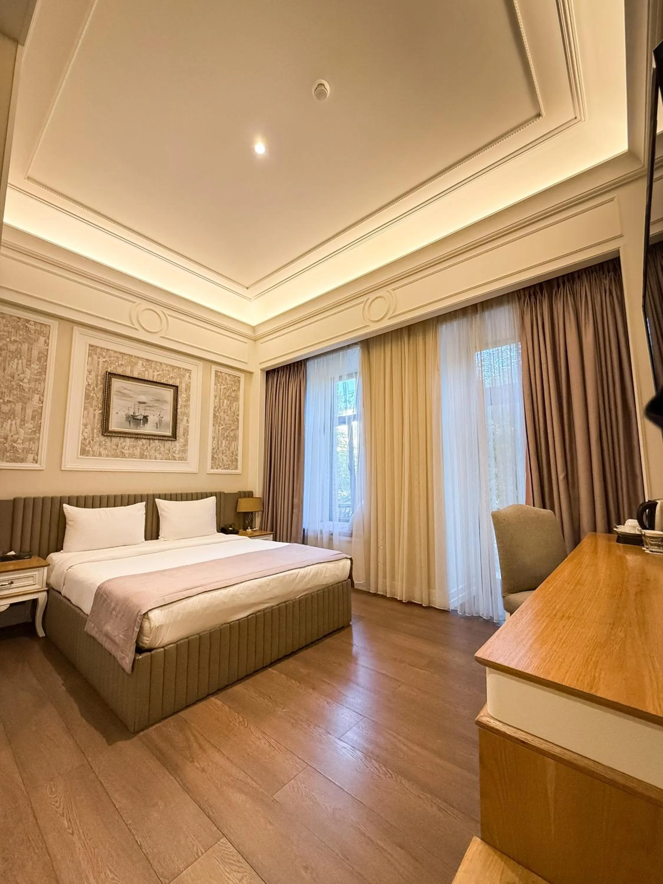 Bed in Theatrum Hotel Baku