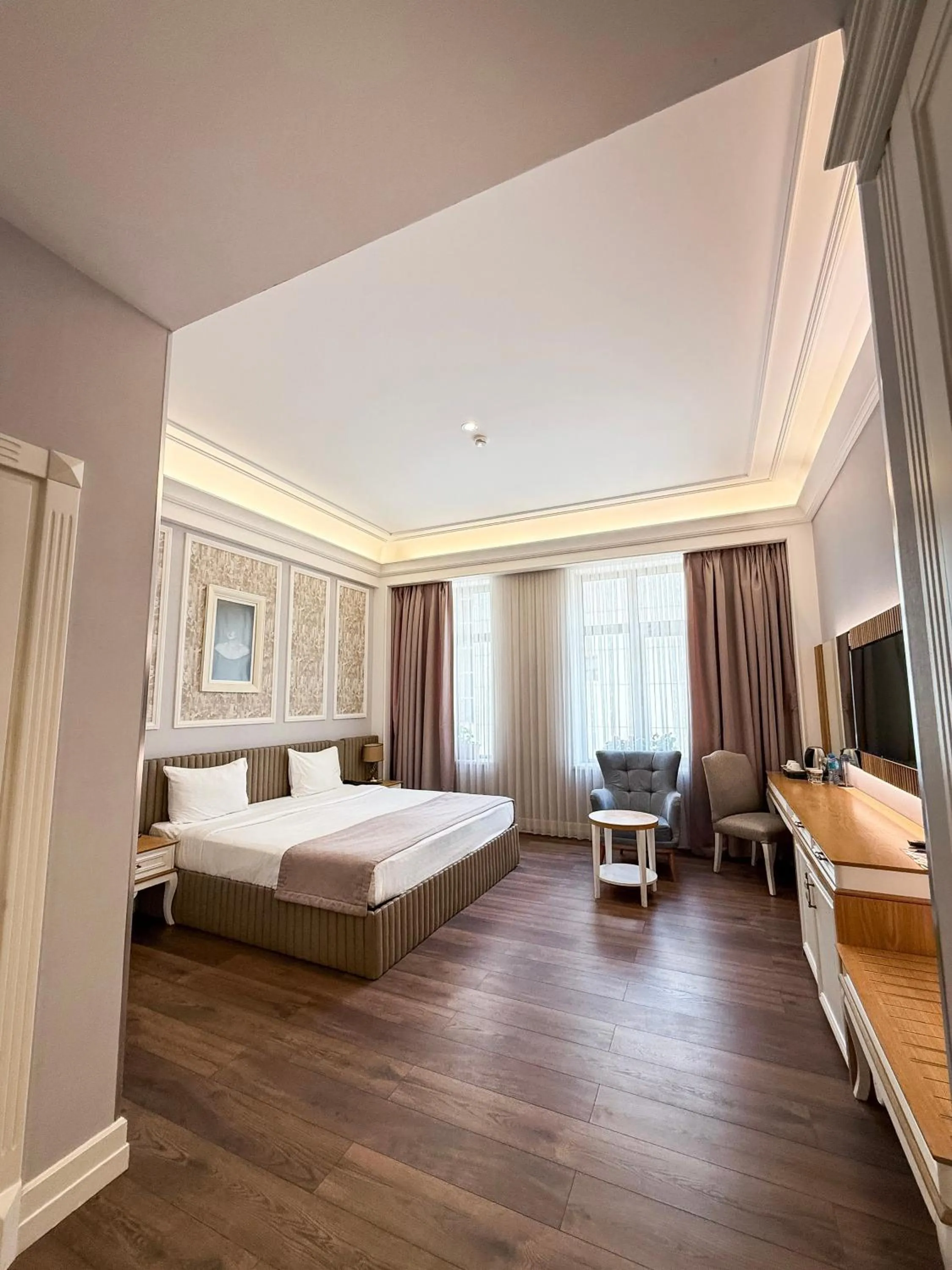 Bed in Theatrum Hotel Baku
