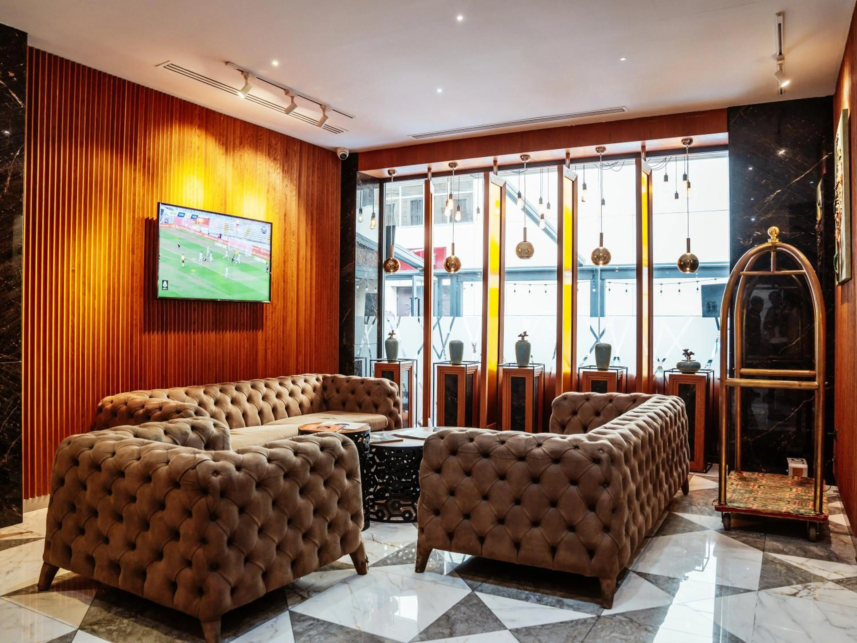 Lobby or reception in Theatrum Hotel Baku