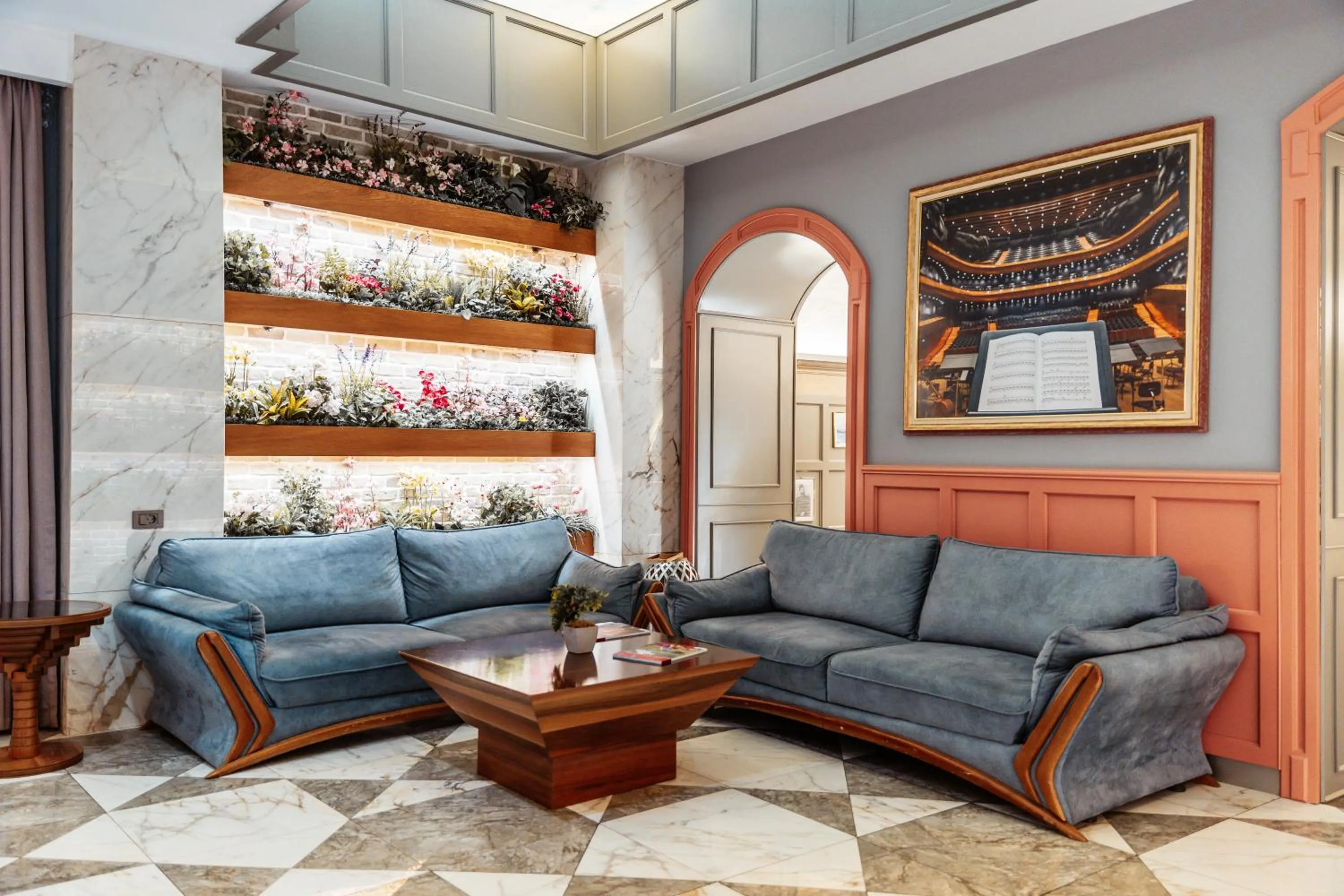 Lobby or reception in Theatrum Hotel Baku