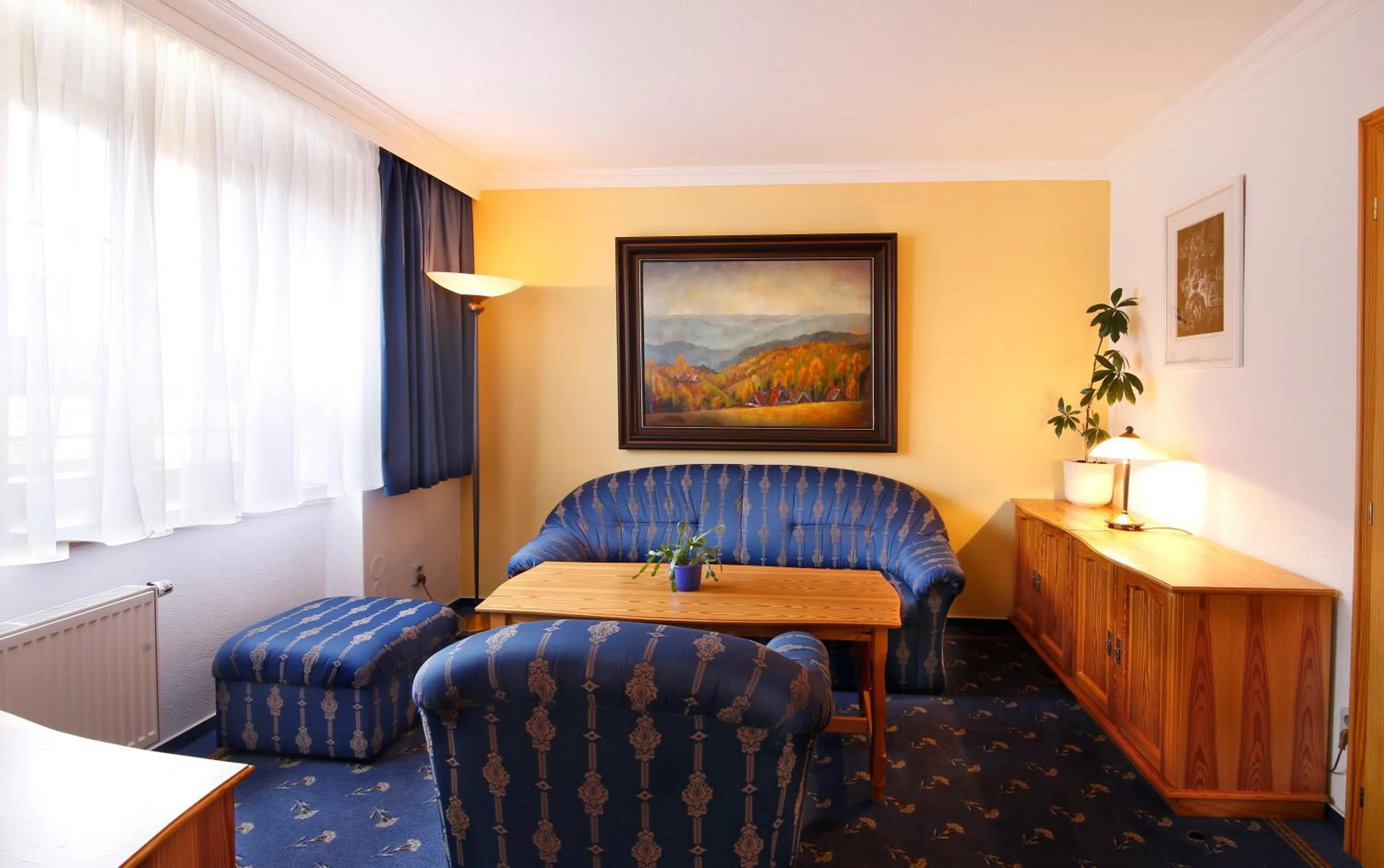 Seating area in AGH Hotel