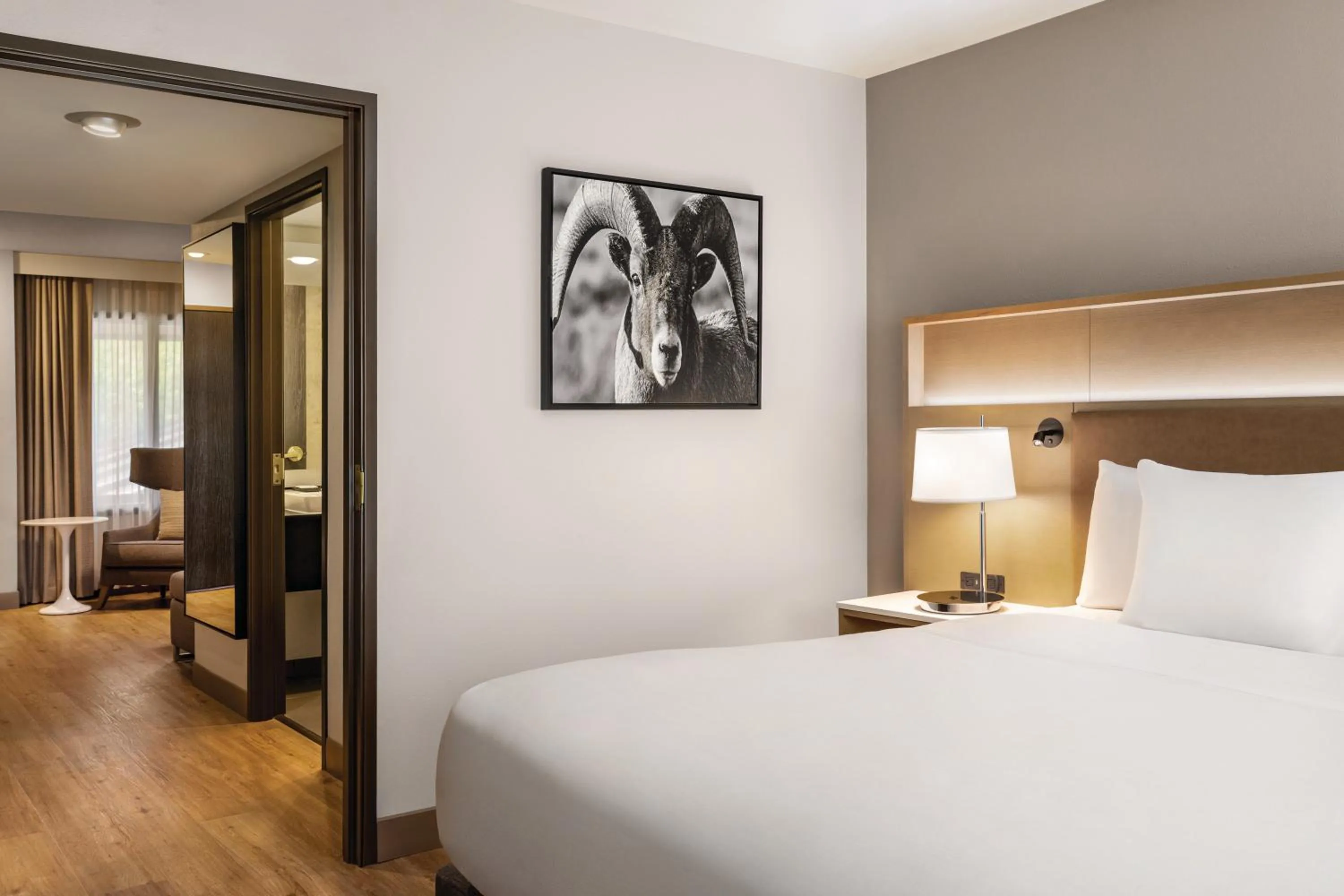 Bed in Radisson Hotel Colorado Springs Airport