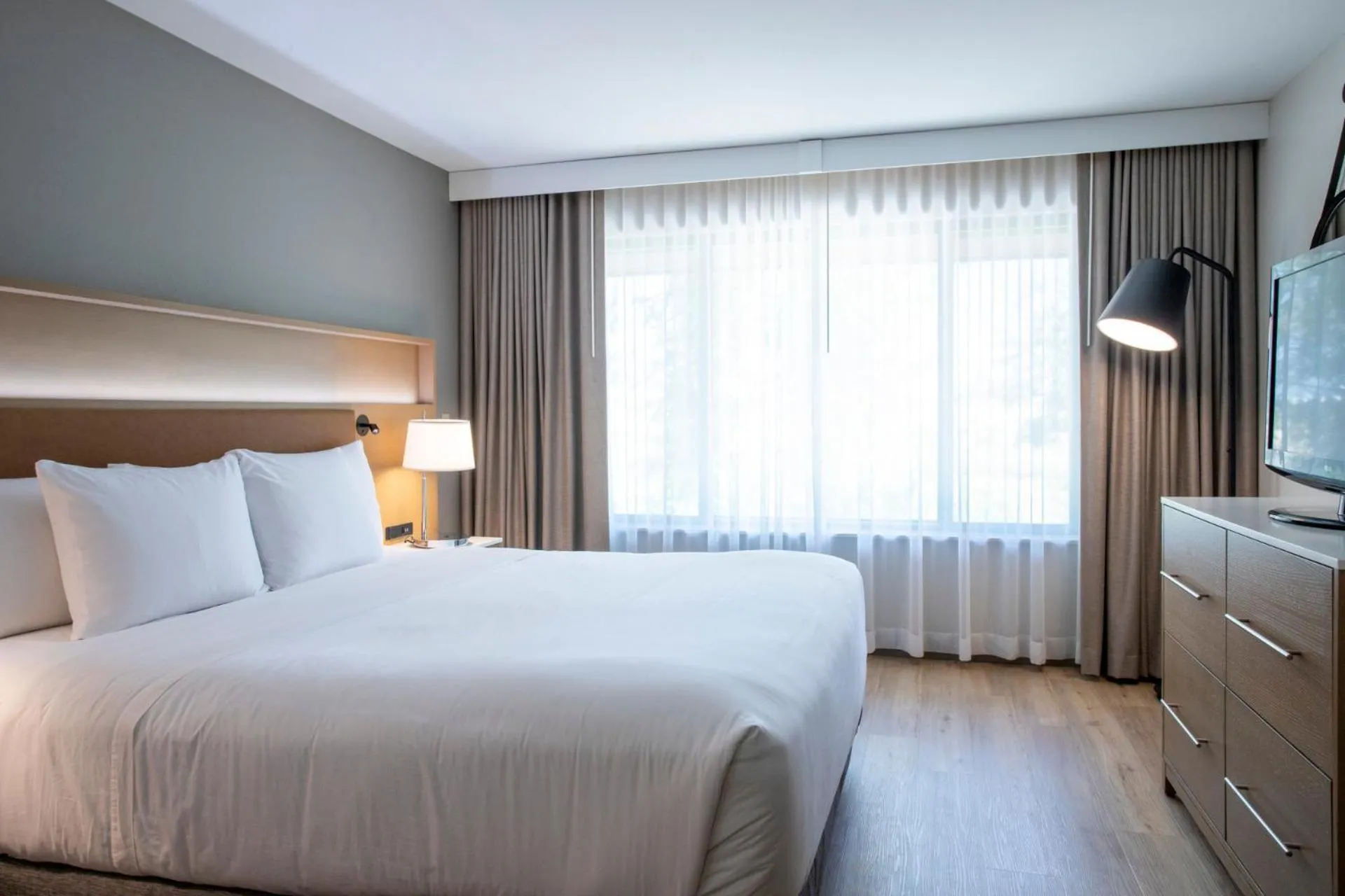 Bed in Radisson Hotel Colorado Springs Airport