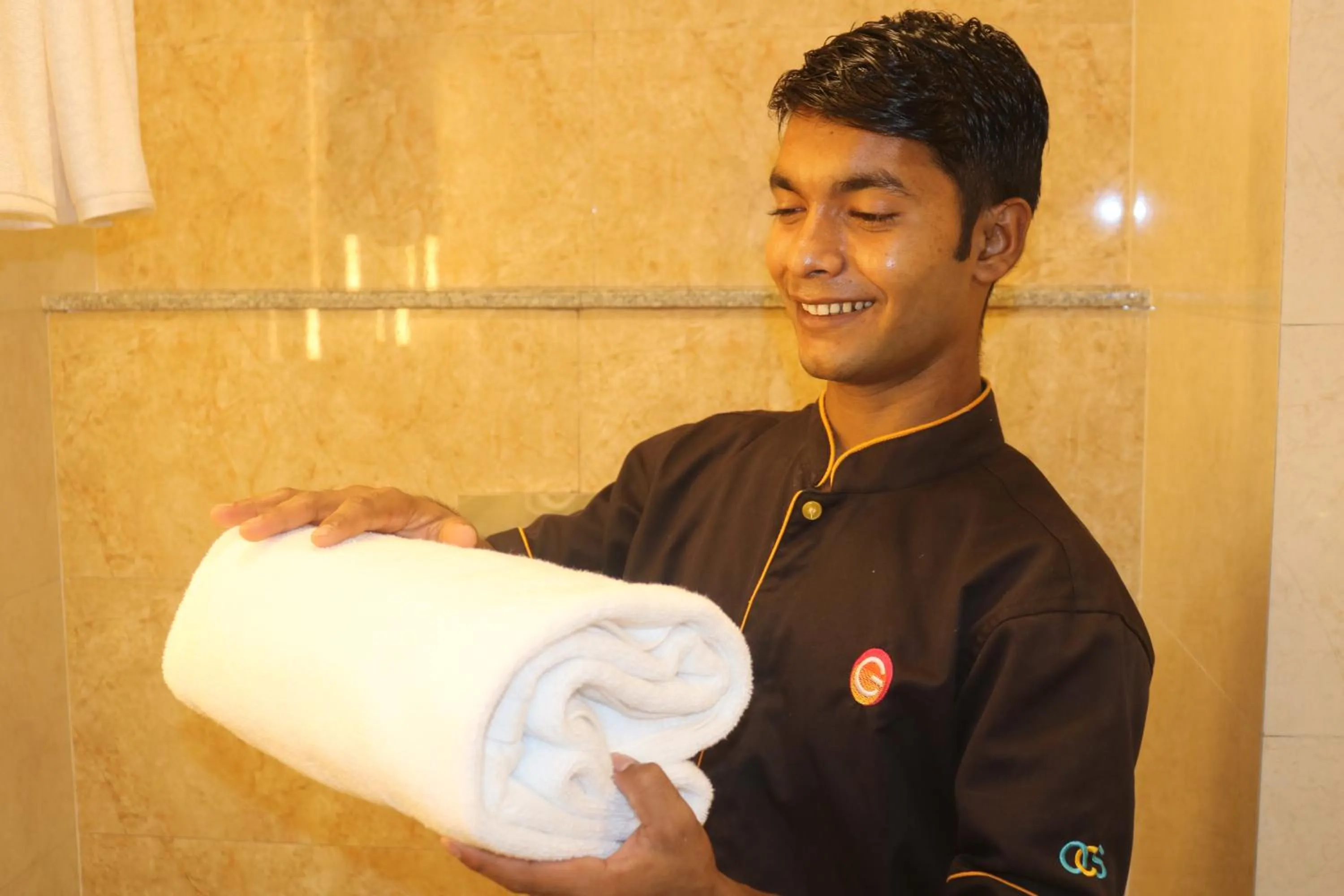 Staff in Ginger Sanand