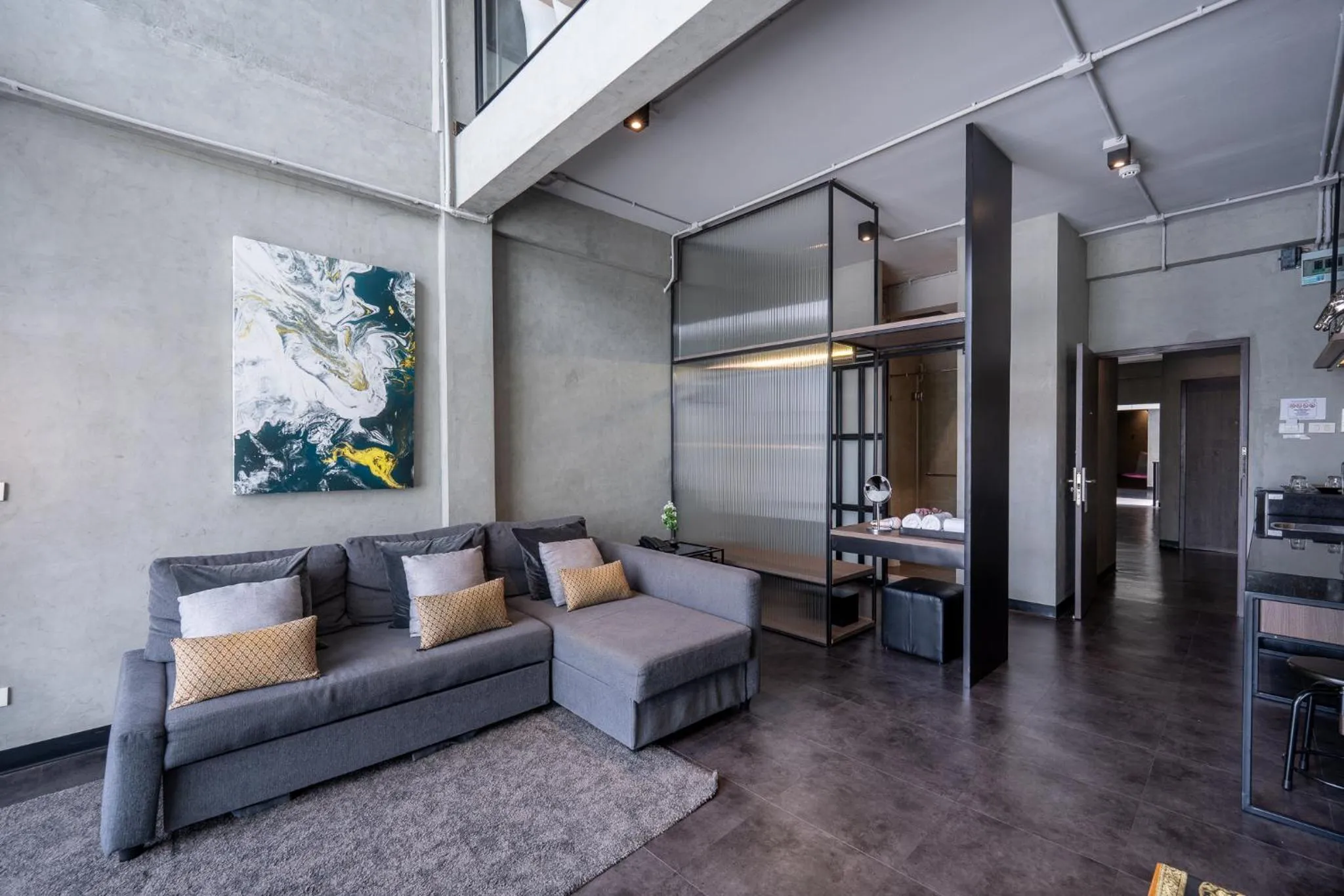 Living room in Palette The Ex Capital Hotel Bangkok