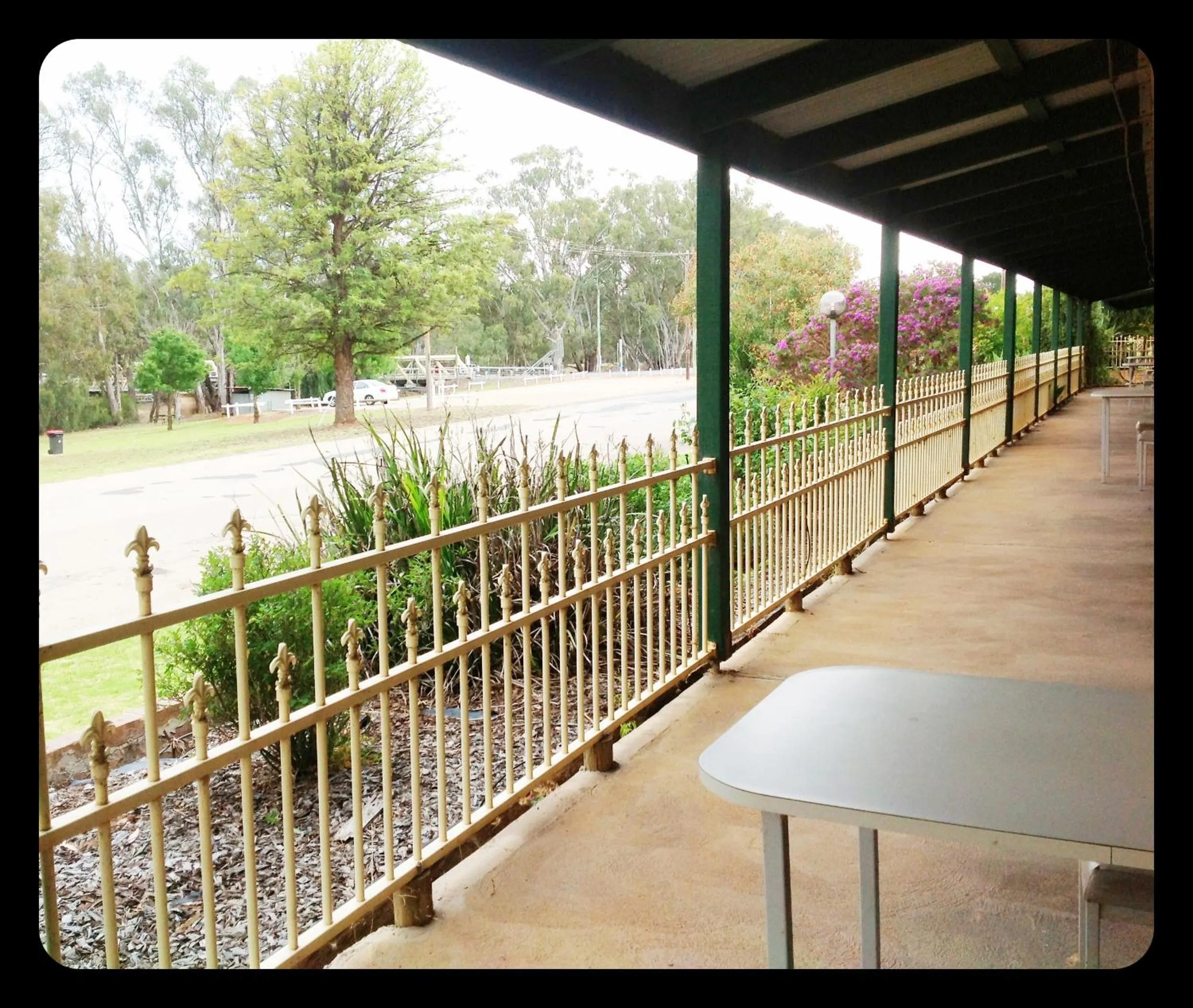 Balcony/Terrace in Tooleybuc Motel