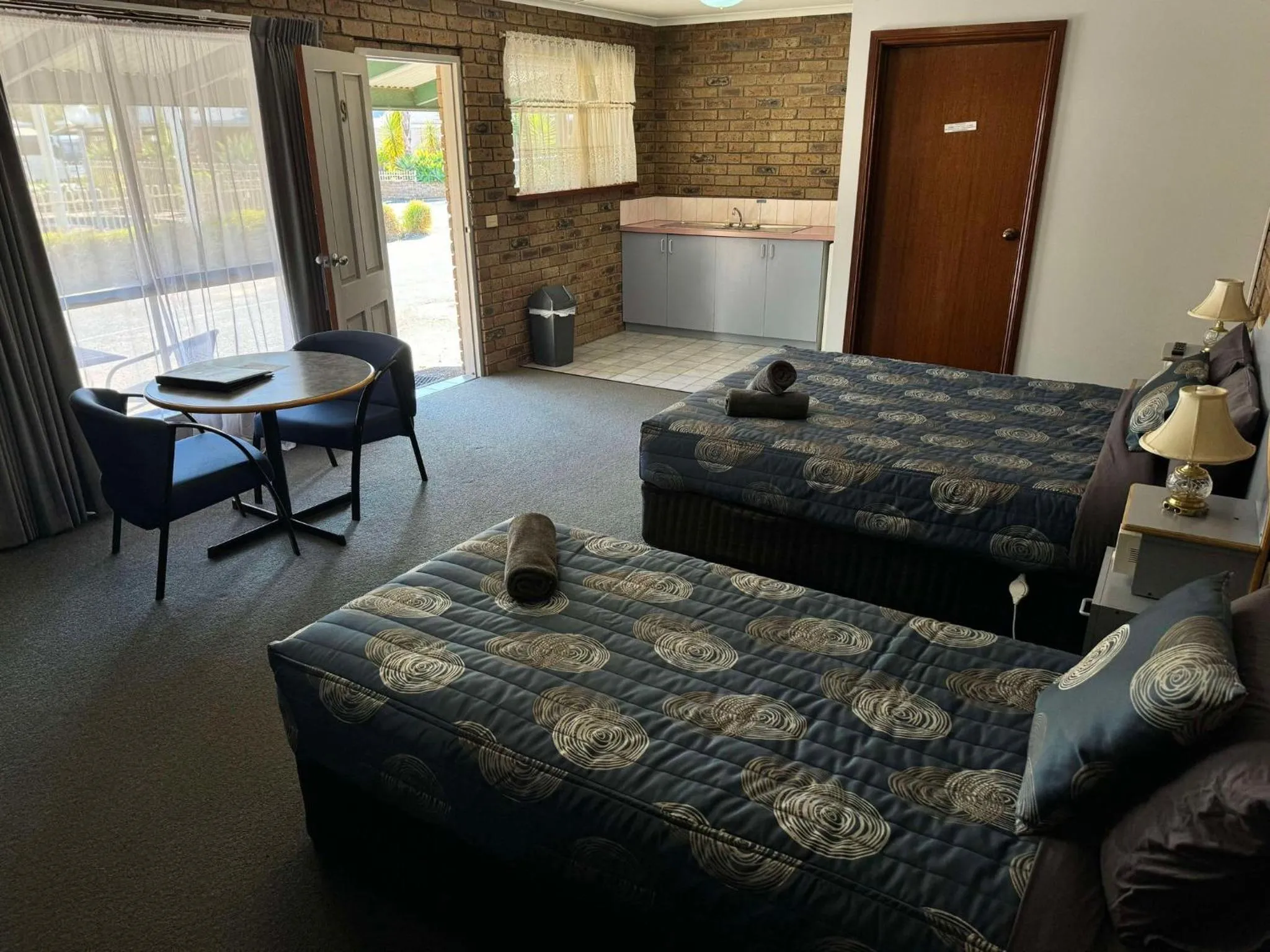 Pool view in Tooleybuc Motel