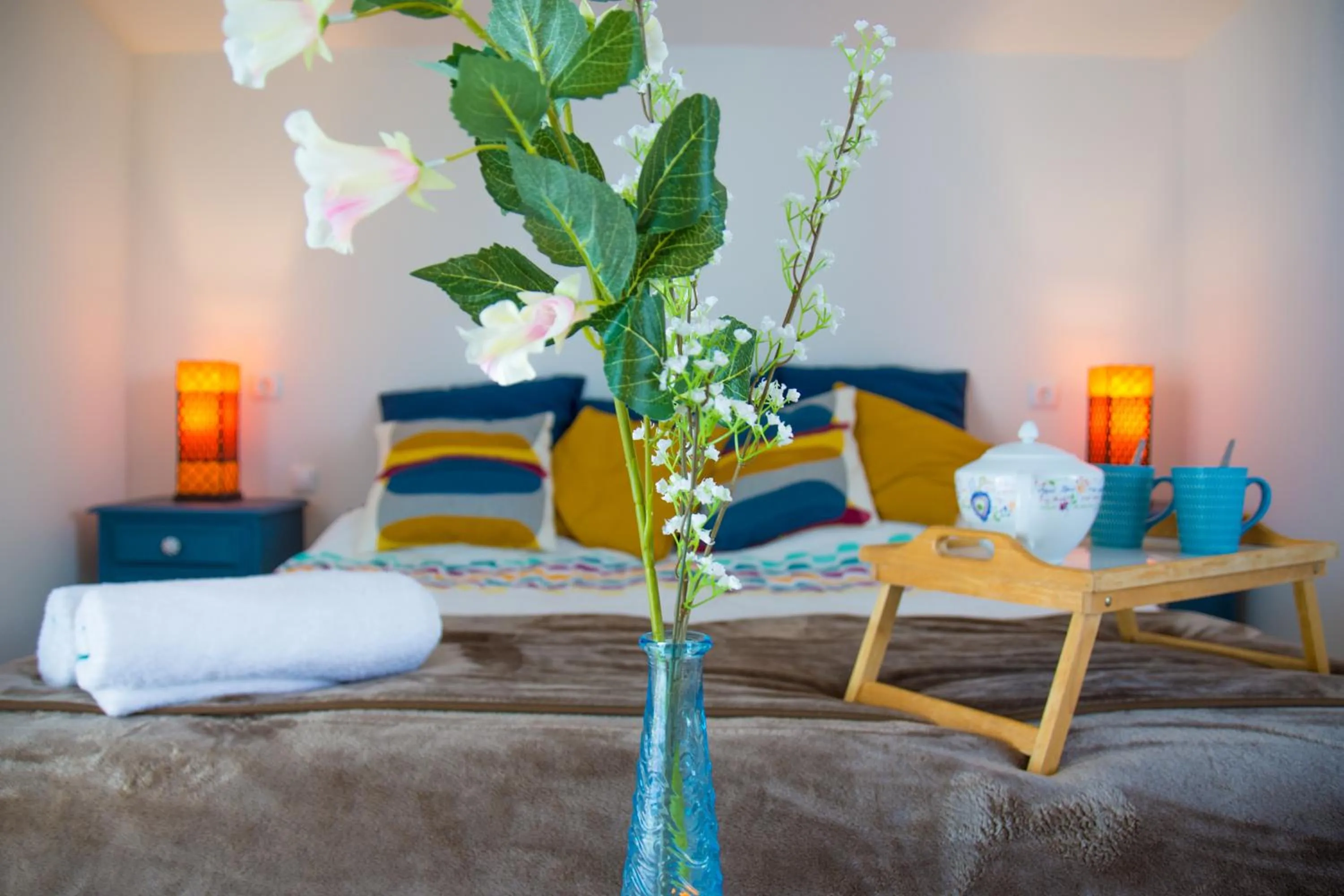 Bed in villa yvonne,private pool,private parking 1,7 km from the beach