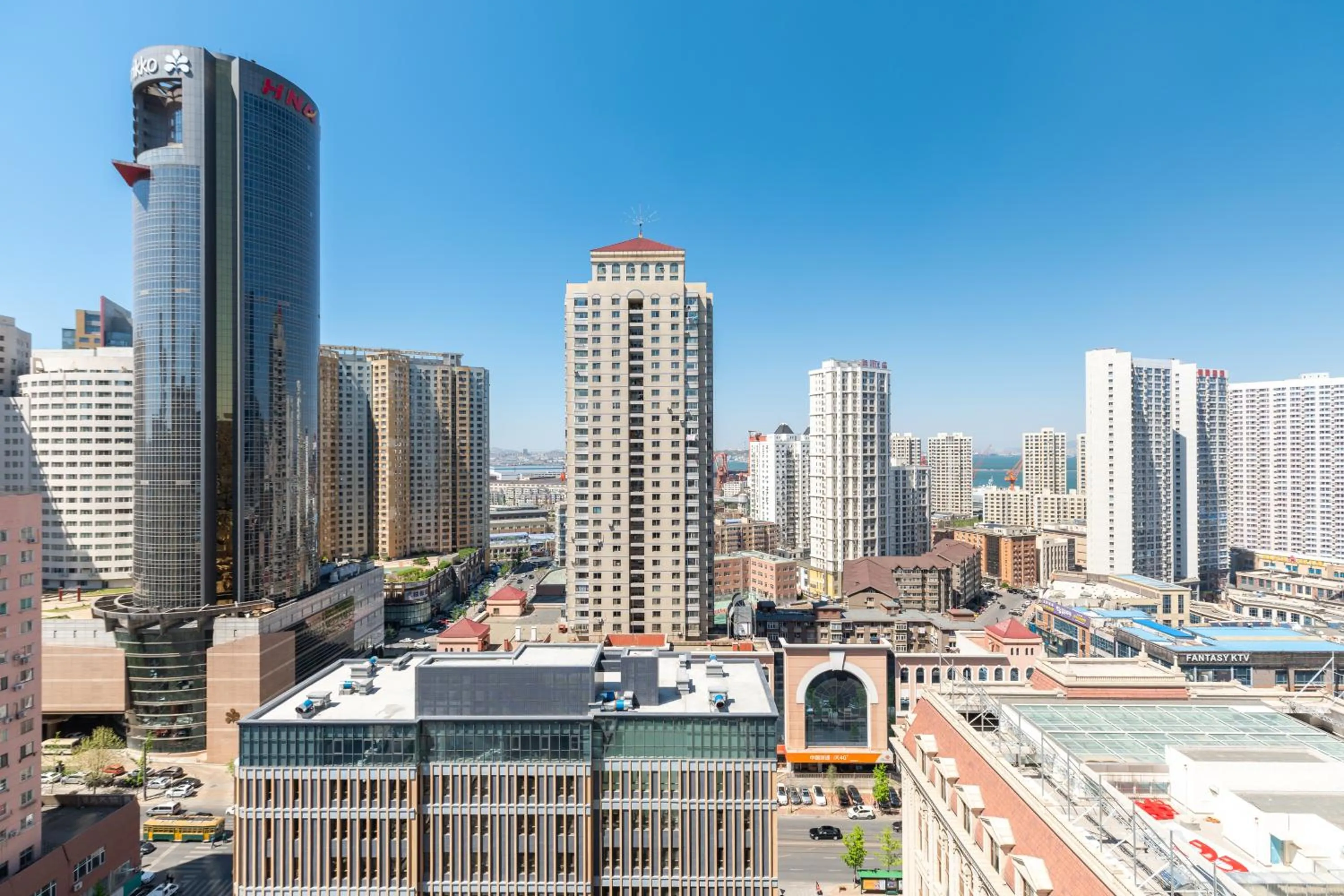 City view in Dalian Xiuzhu Mansion Apartment