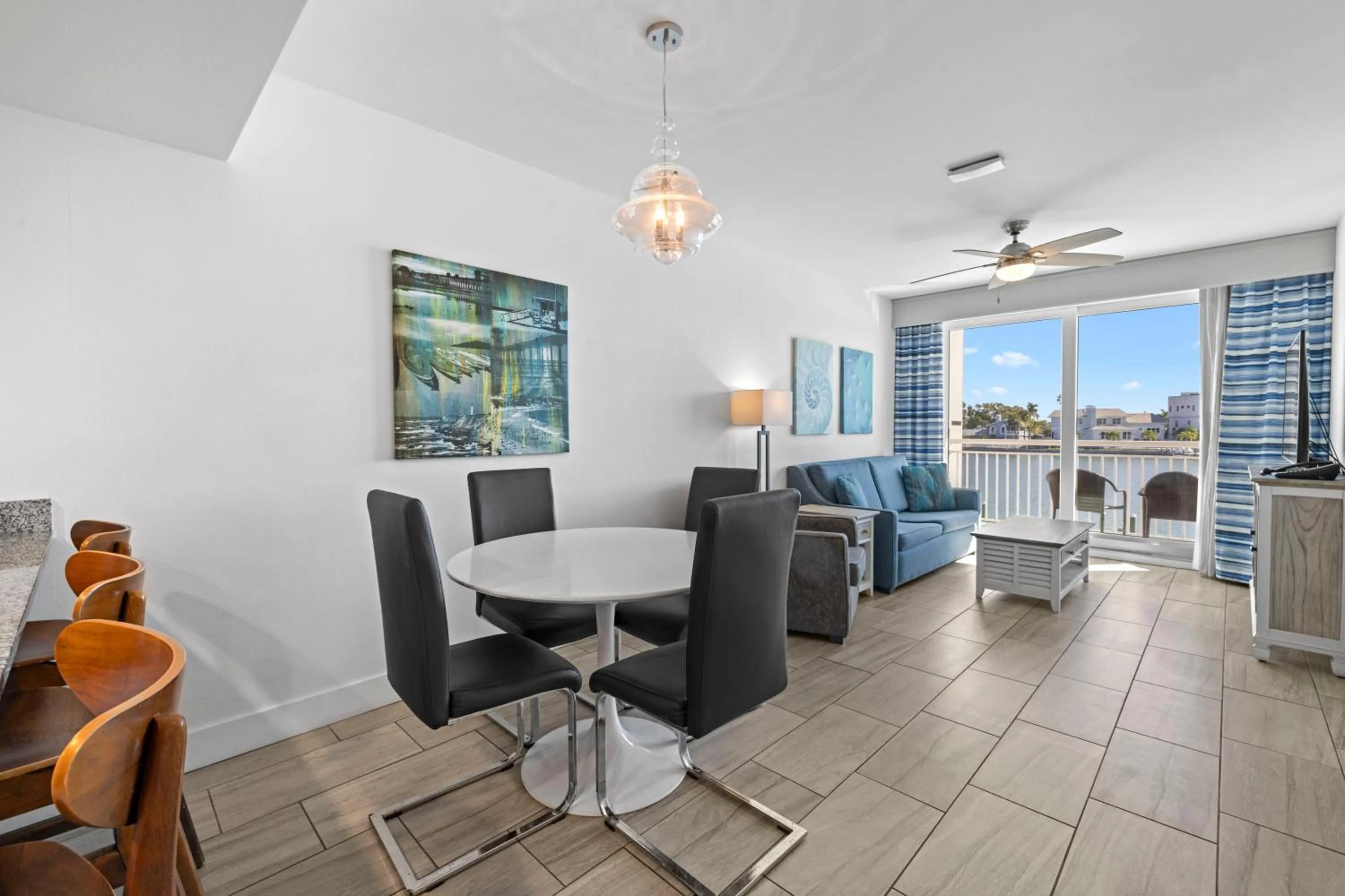 Living room in Provident Oceana Beachfront Suites
