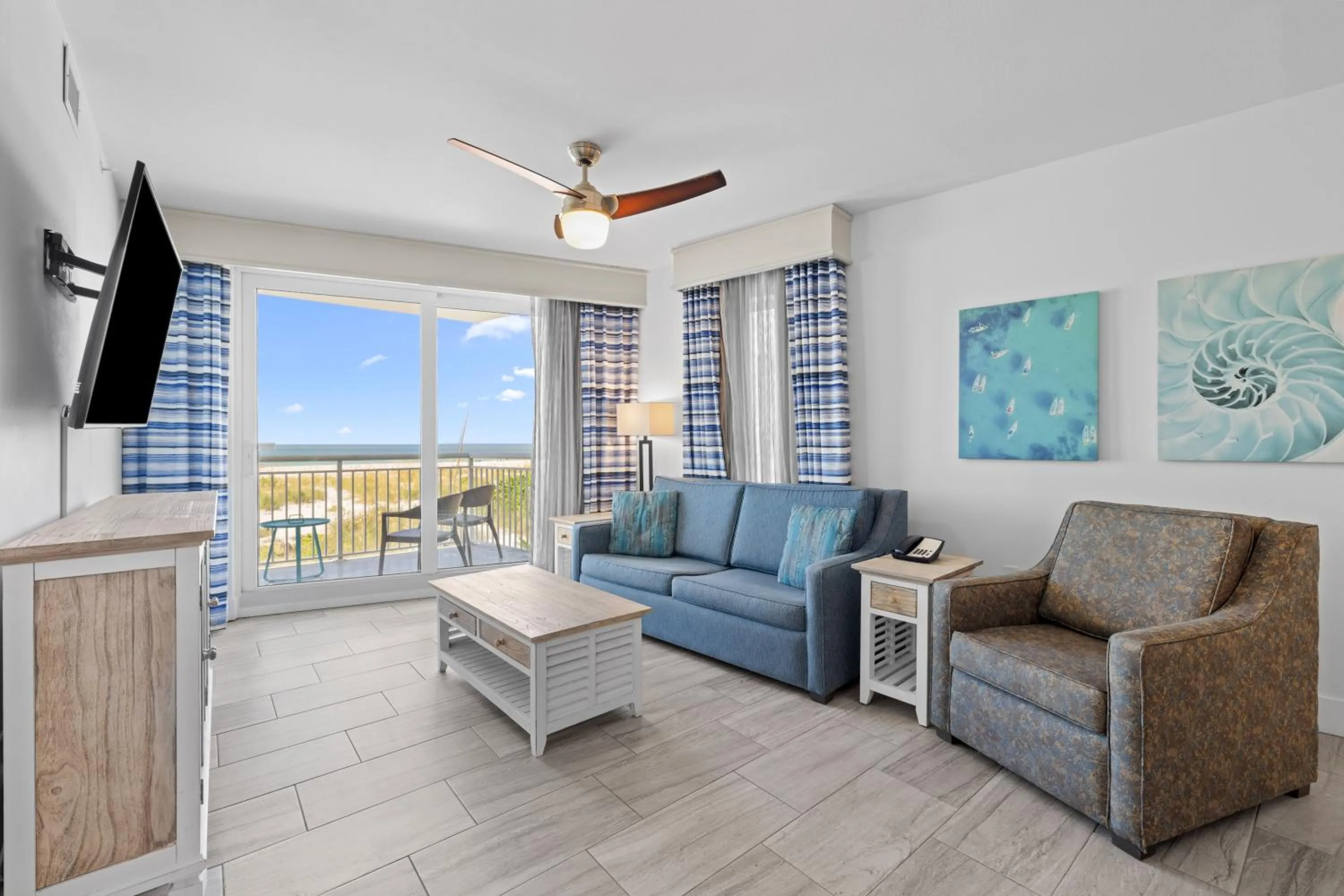 Living room in Provident Oceana Beachfront Suites