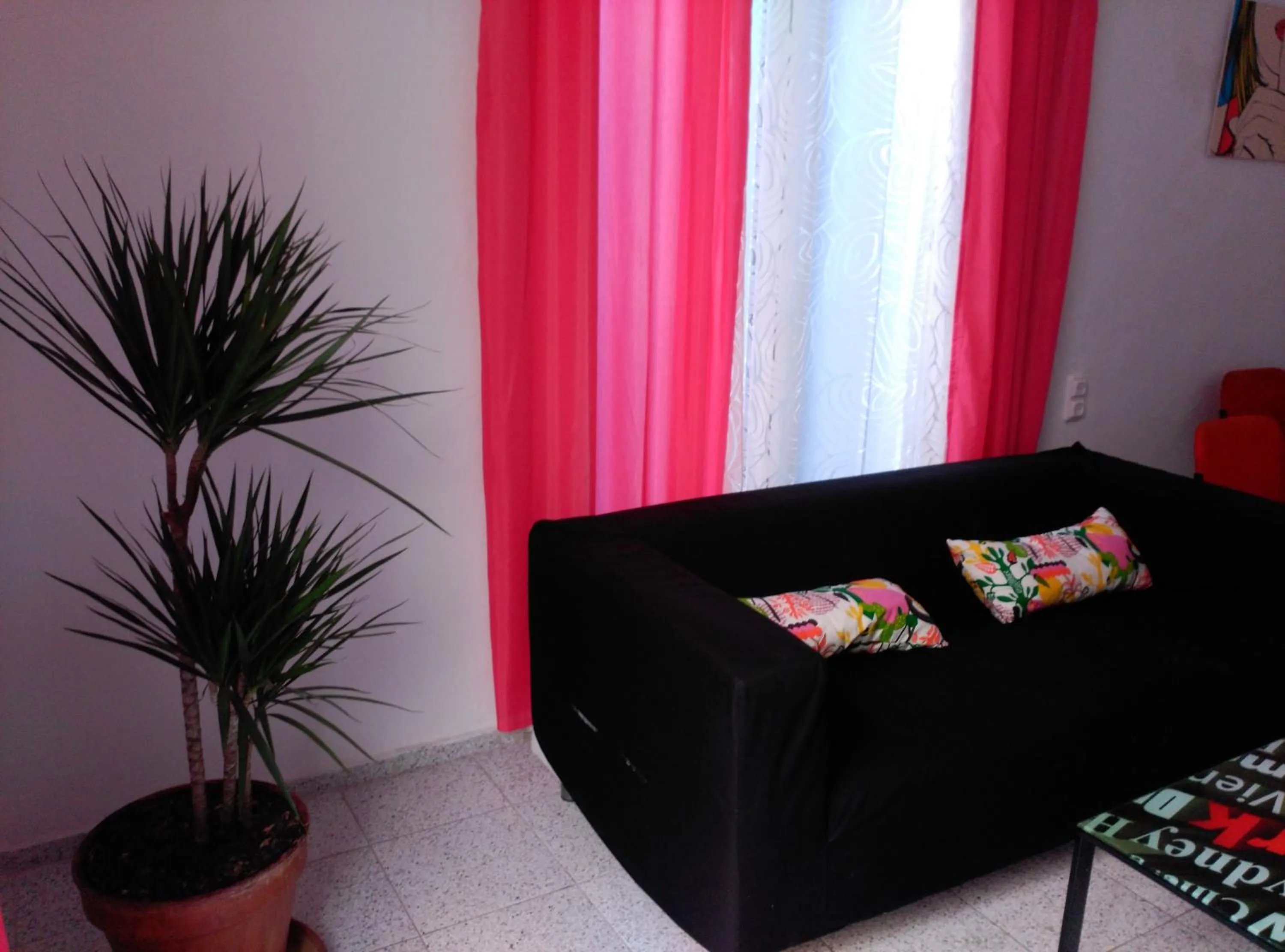 Seating area in Hostal River