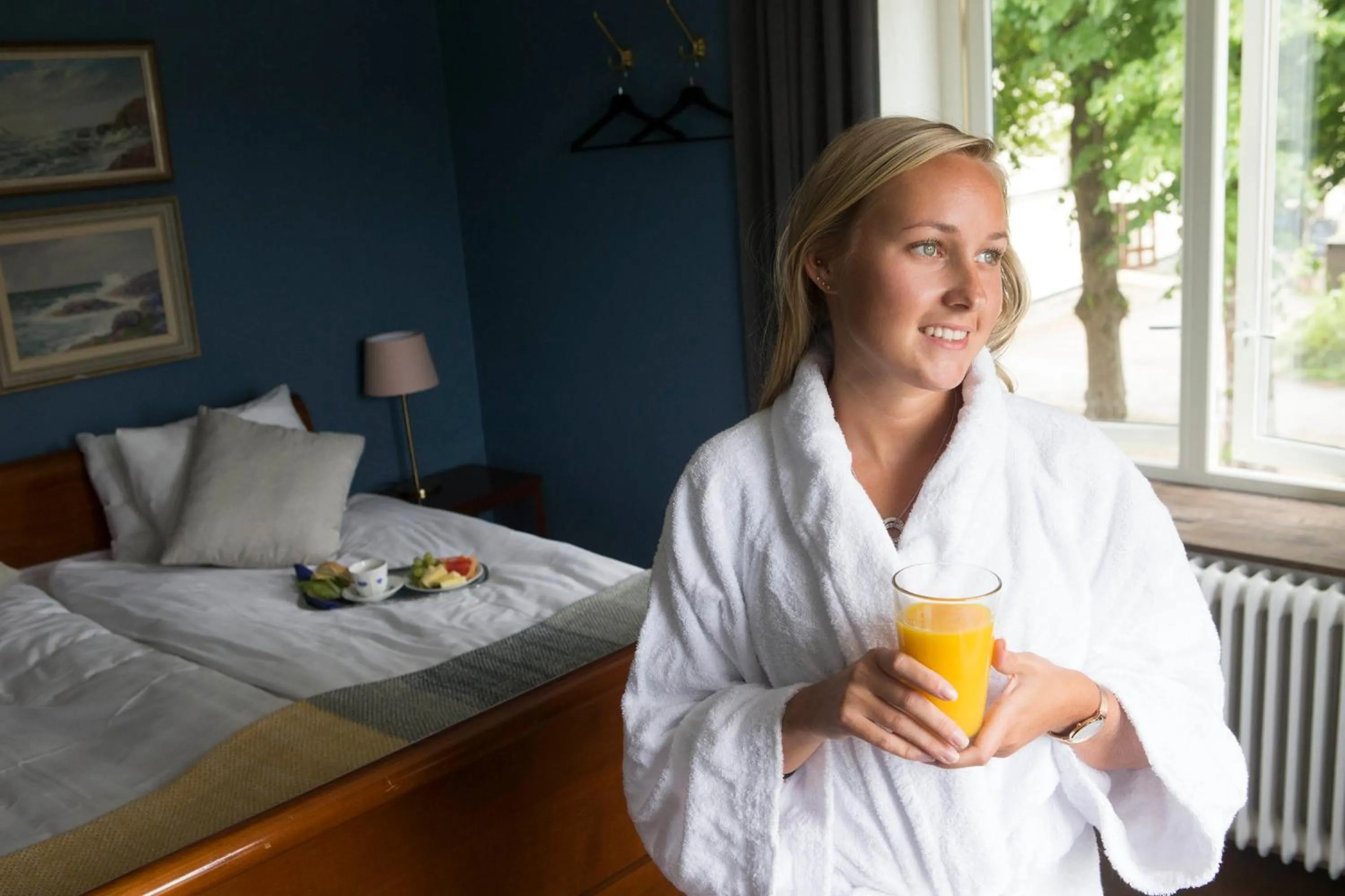 Bed in Hotell Blå Blom