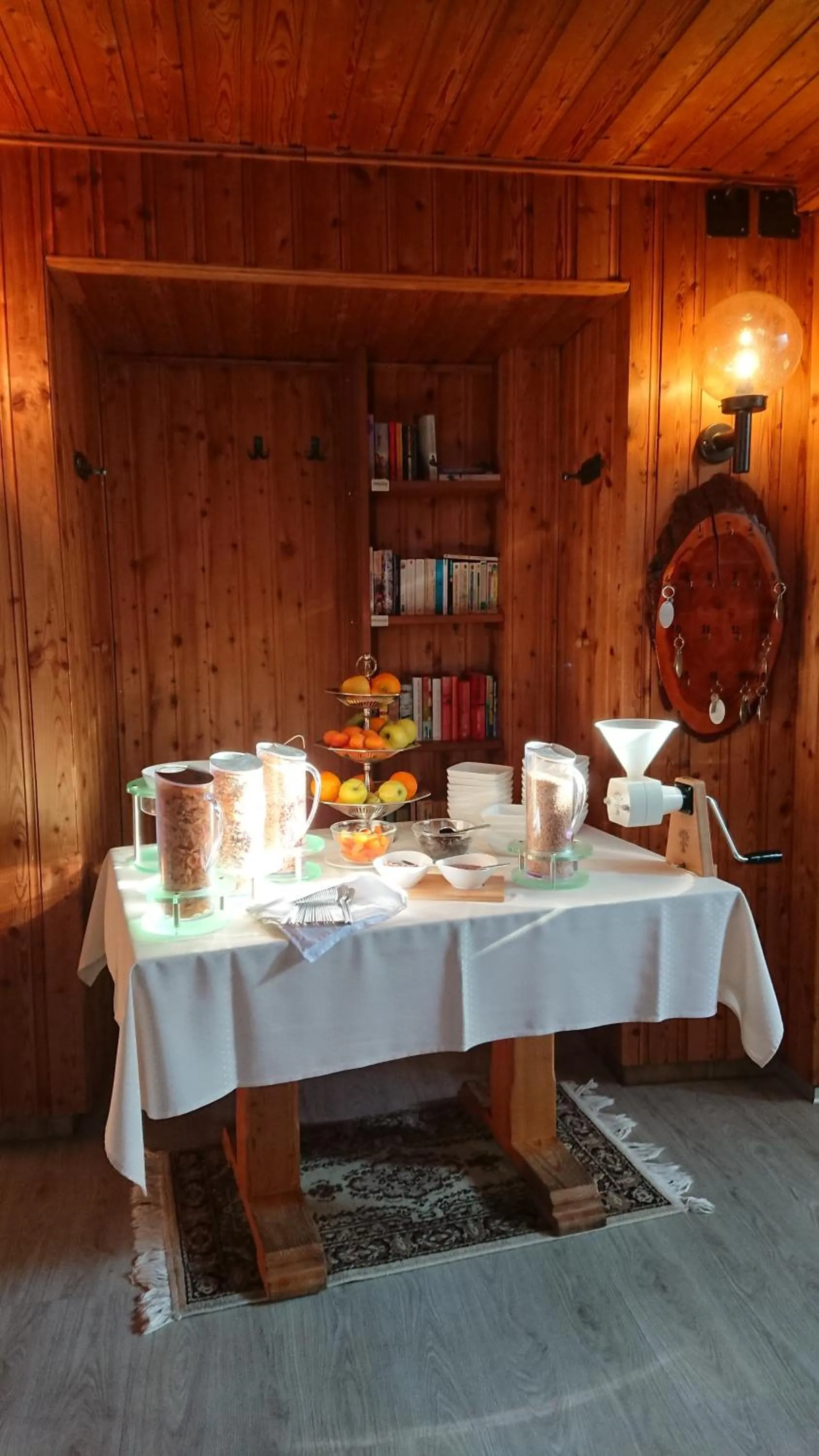 Buffet breakfast in Hotel Nufenen