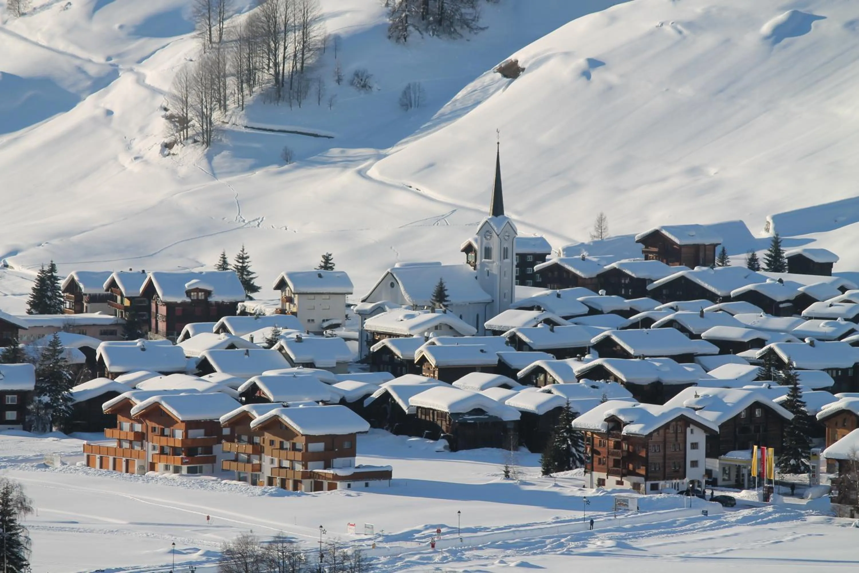 Winter in Hotel Nufenen