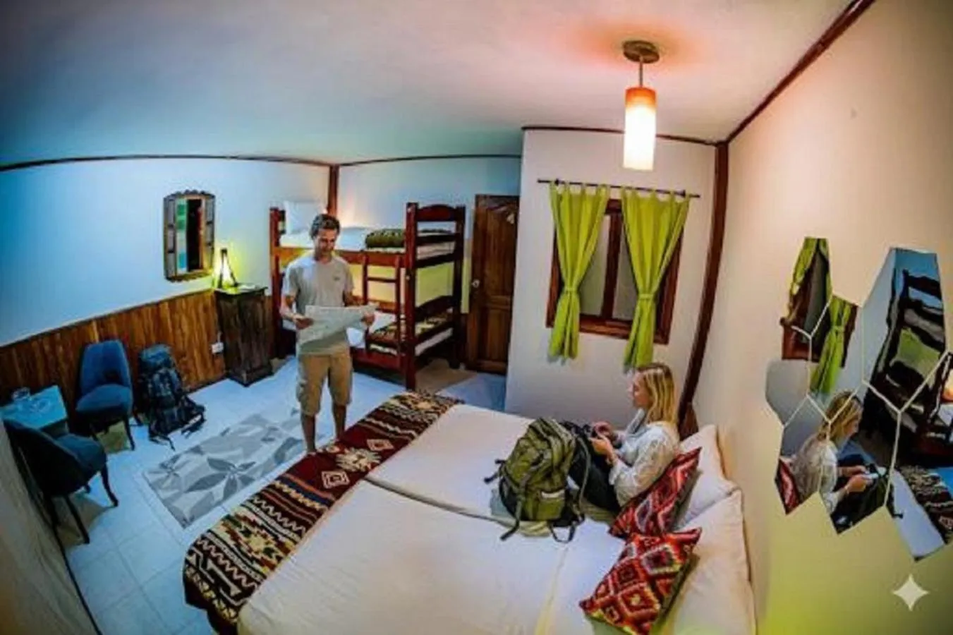 Decorative detail, Bed in La Casa del Molino Blanco B&B