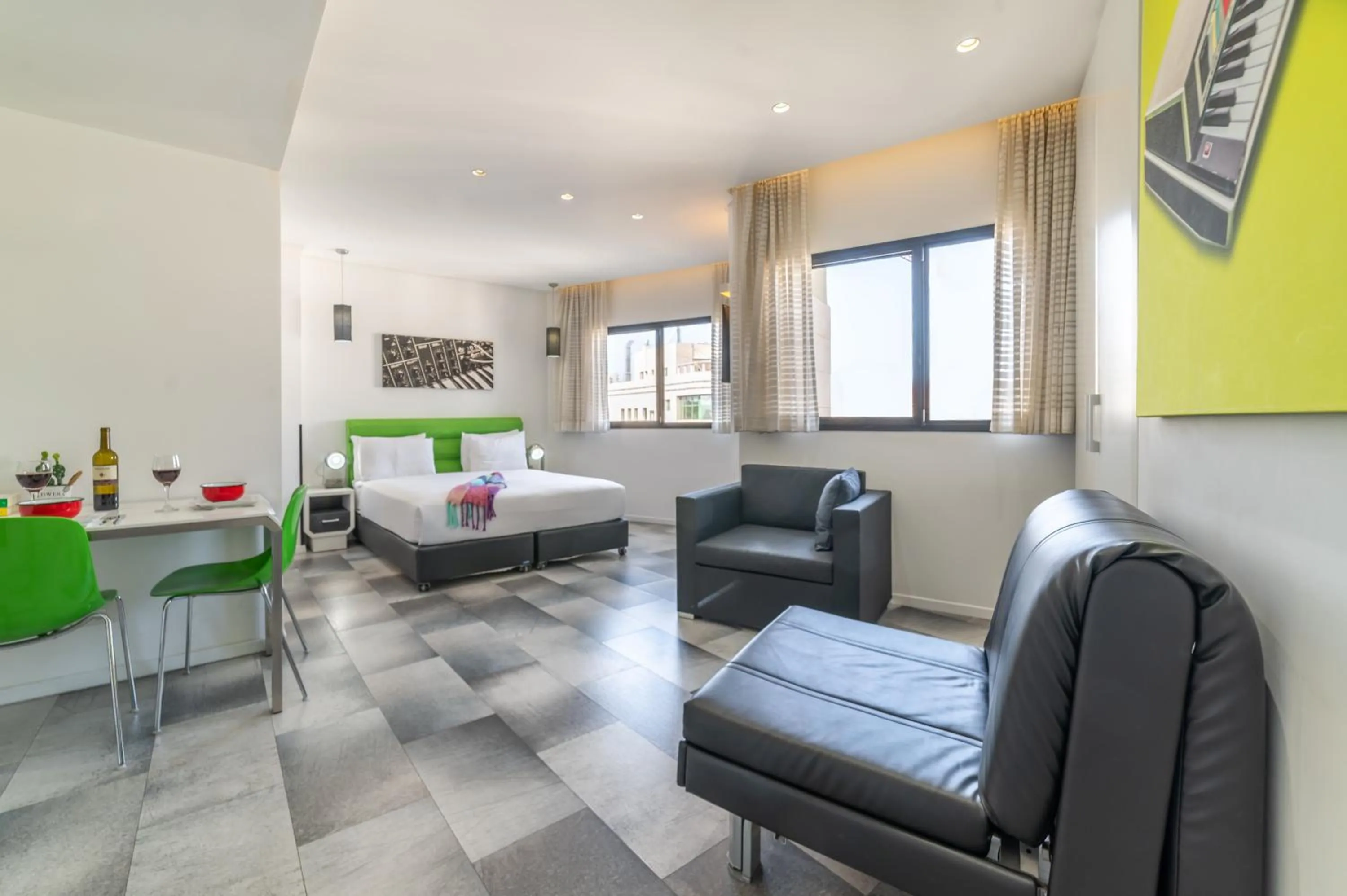 Living room in 130 Rock Apartments