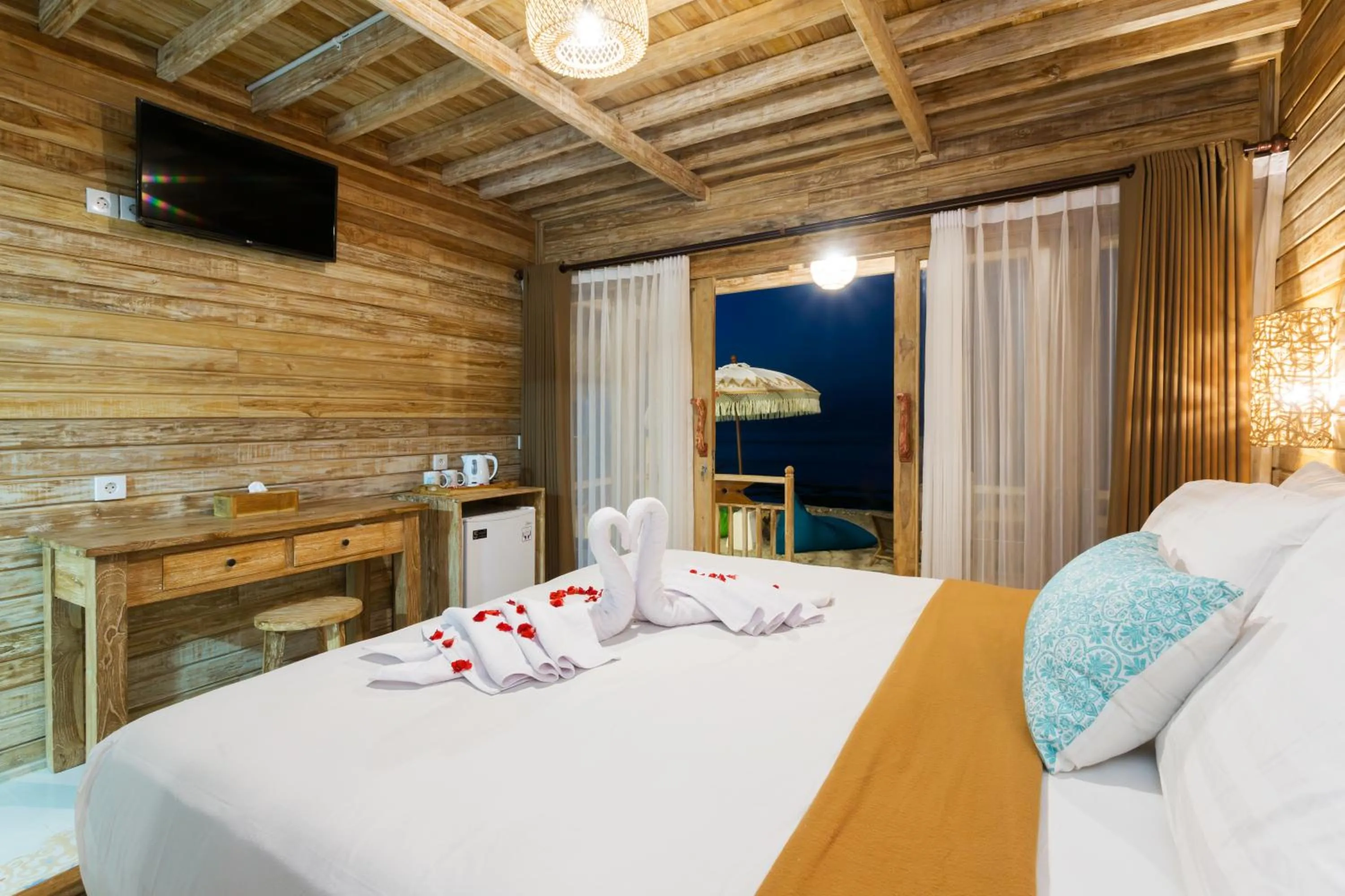 Sea view, Bed in The Dewi Premier Nusa Penida